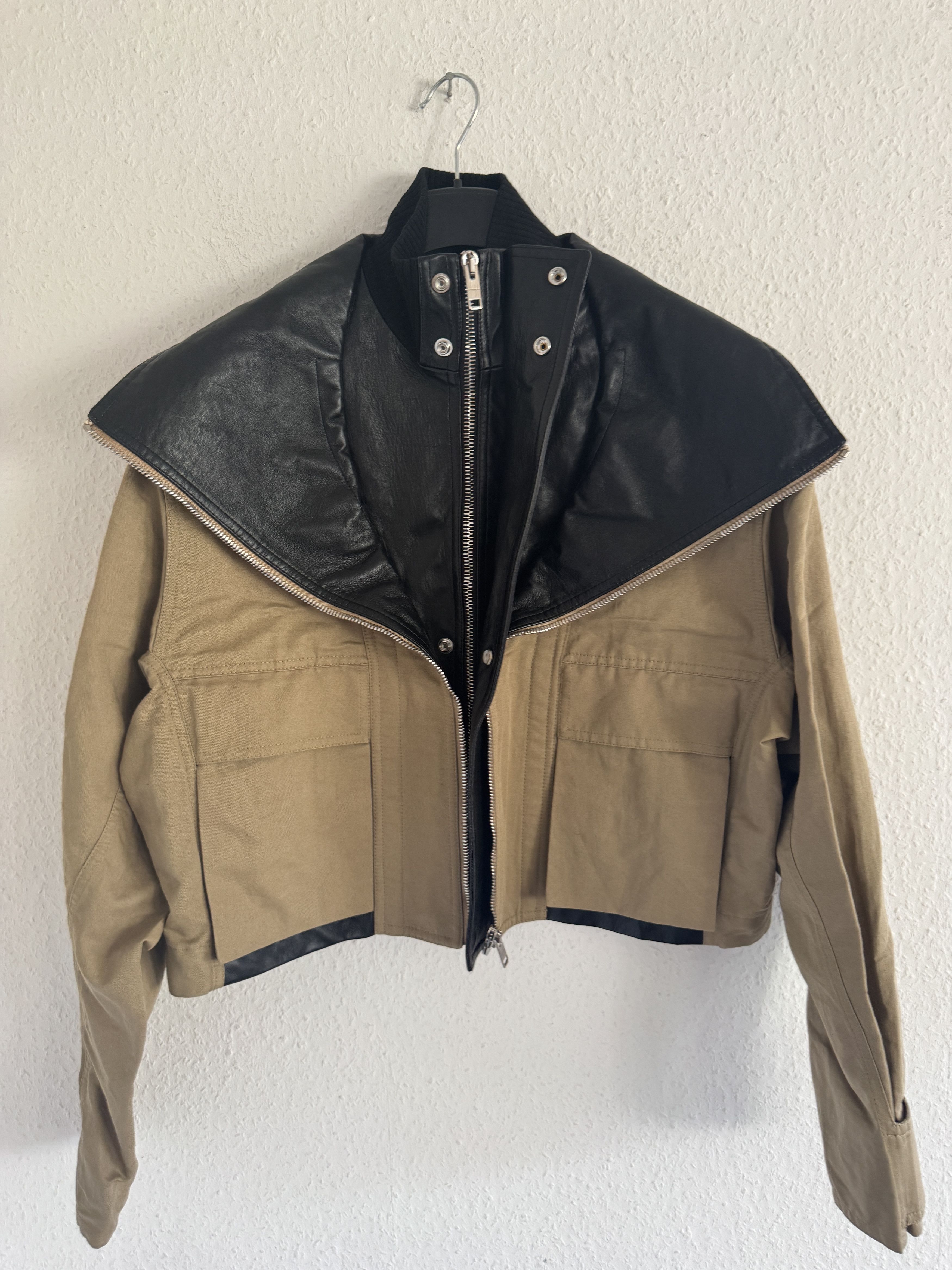Givenchy Pre-Fall 2021 Campaign Sample Hybrid Leather Jacket Size US M / EU 48-50 / 2 - 9 Thumbnail