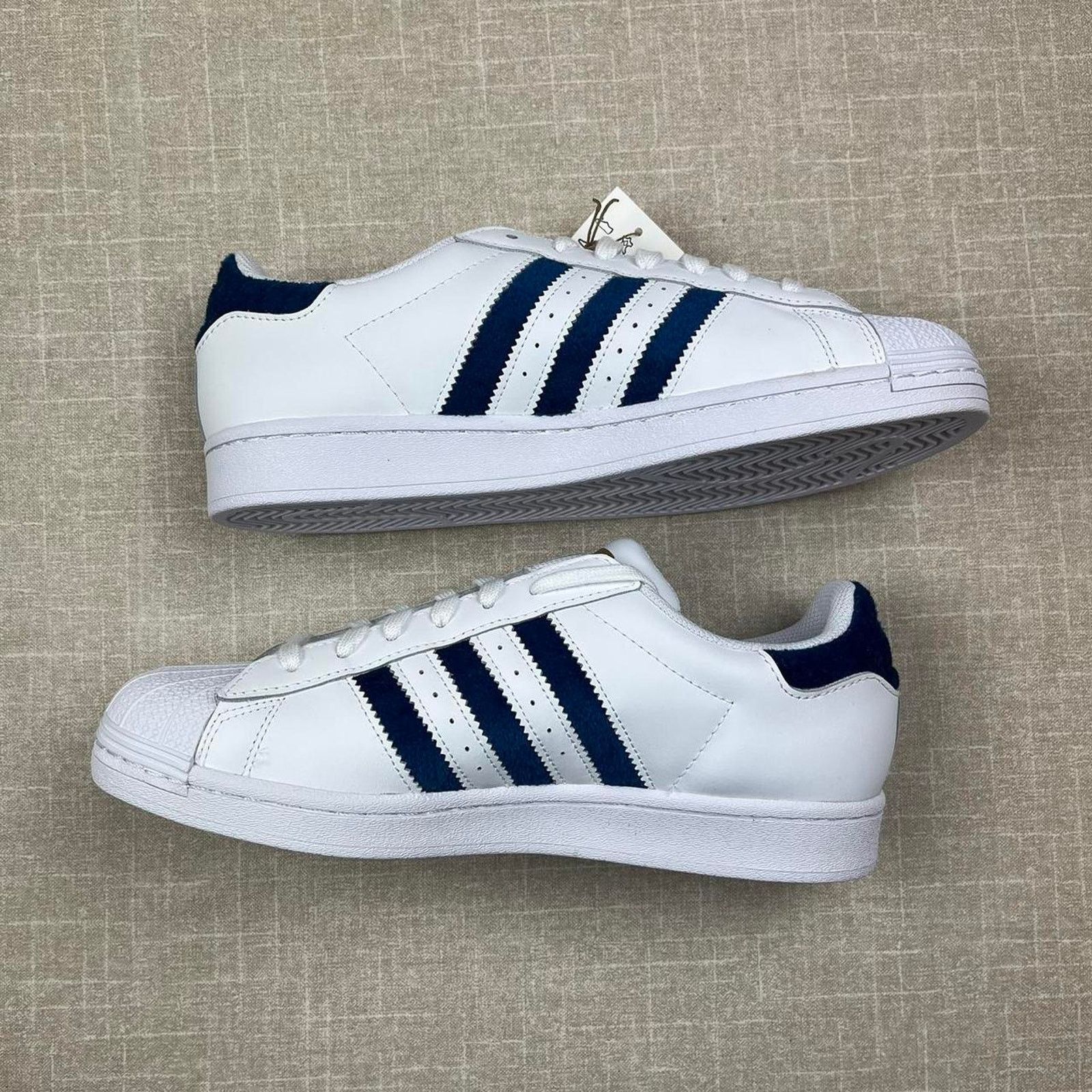 Adidas Adidas Superstar “Blue Fuzzy" Size US 9.5 / EU 42-43 - 2 Thumbnail