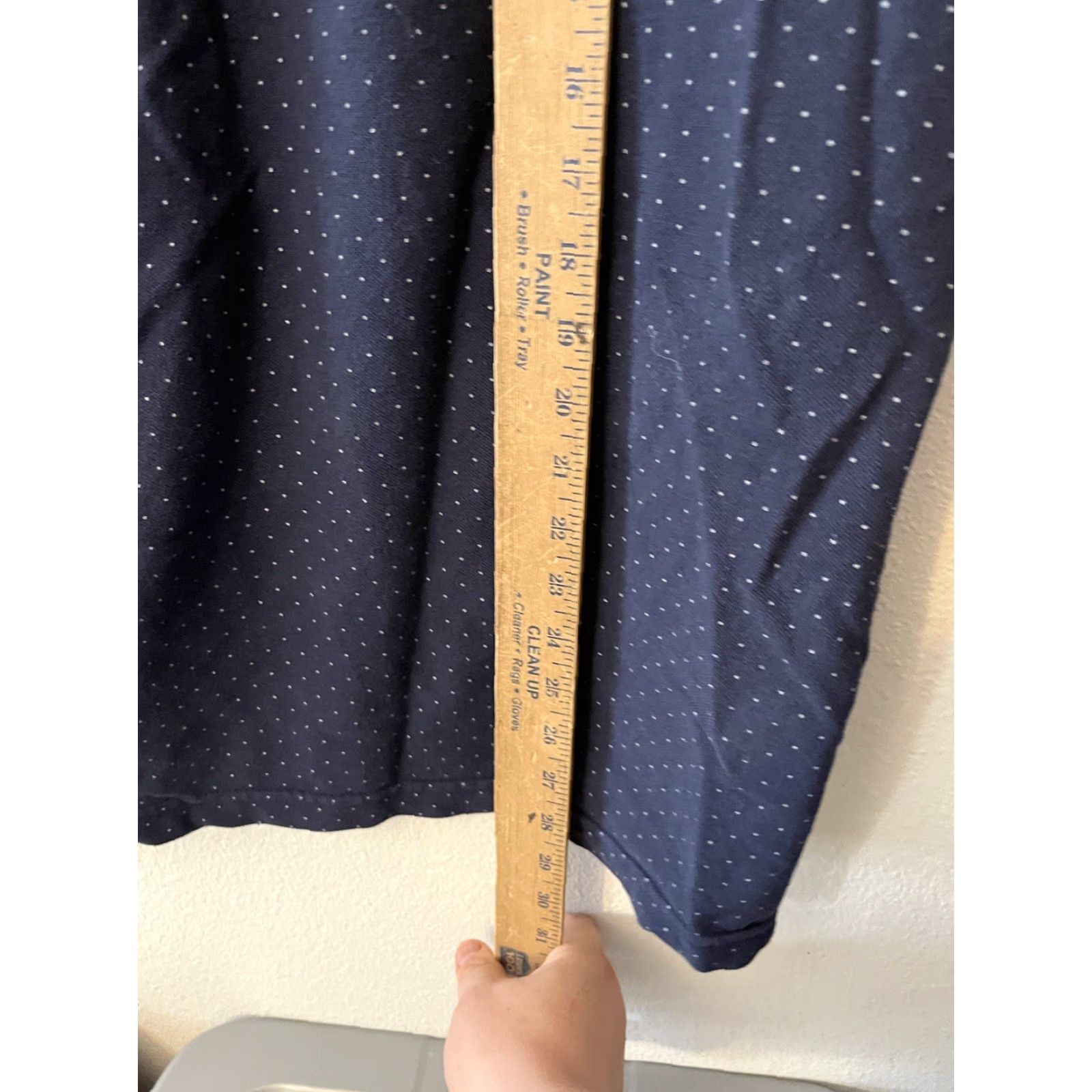 Old Navy Old Navy Polo Shirt Men L Classic Fit Short Sleeve Navy Blue White Polka Dot Pattern Go-Dry Cotton Blend Size US L / EU 52-54 / 3 - 4 Thumbnail