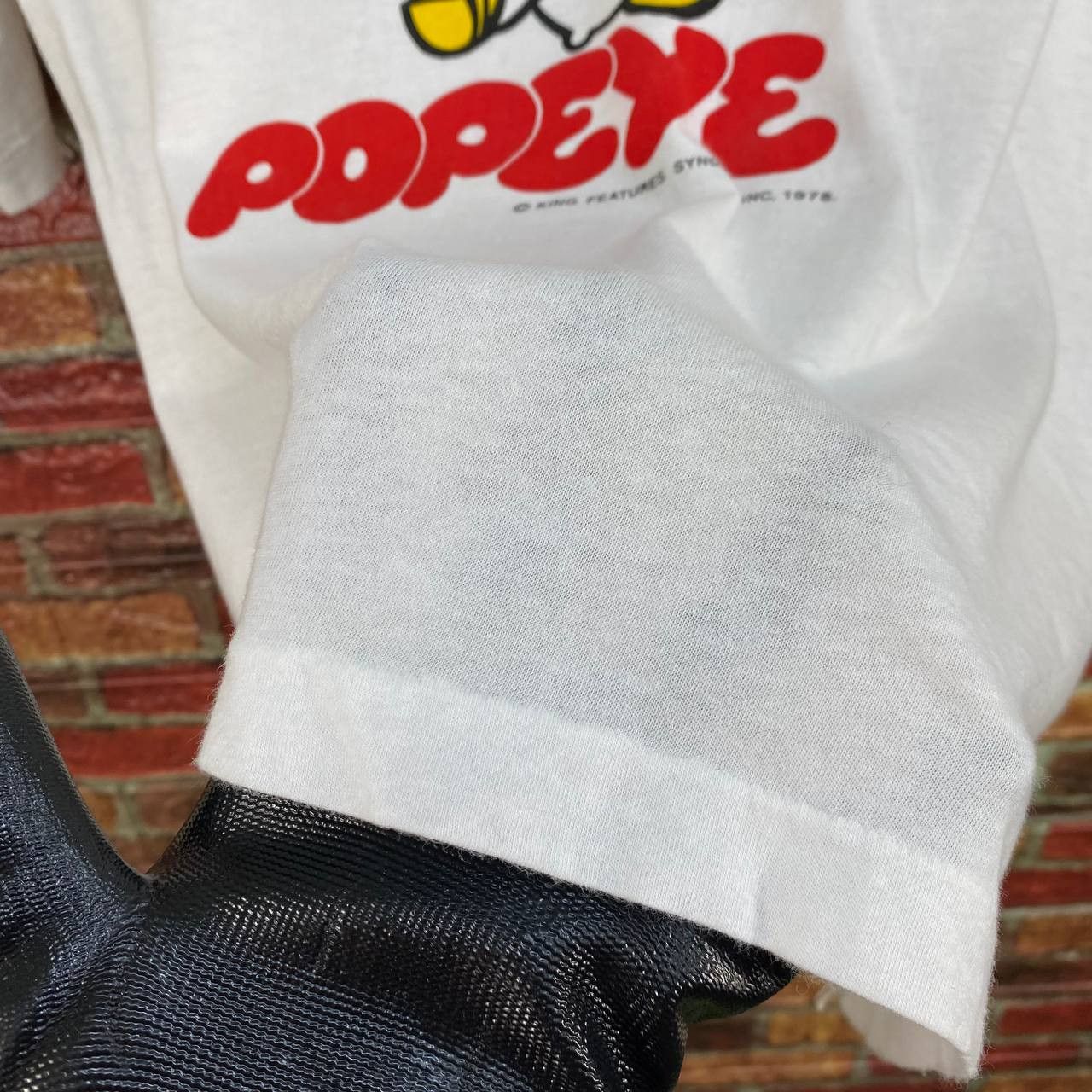 Vintage VINTAGE POPEYE SAILORMAN 1978 single-stitch PAPERTHIN TEES Size US M / EU 48-50 / 2 - 6 Thumbnail