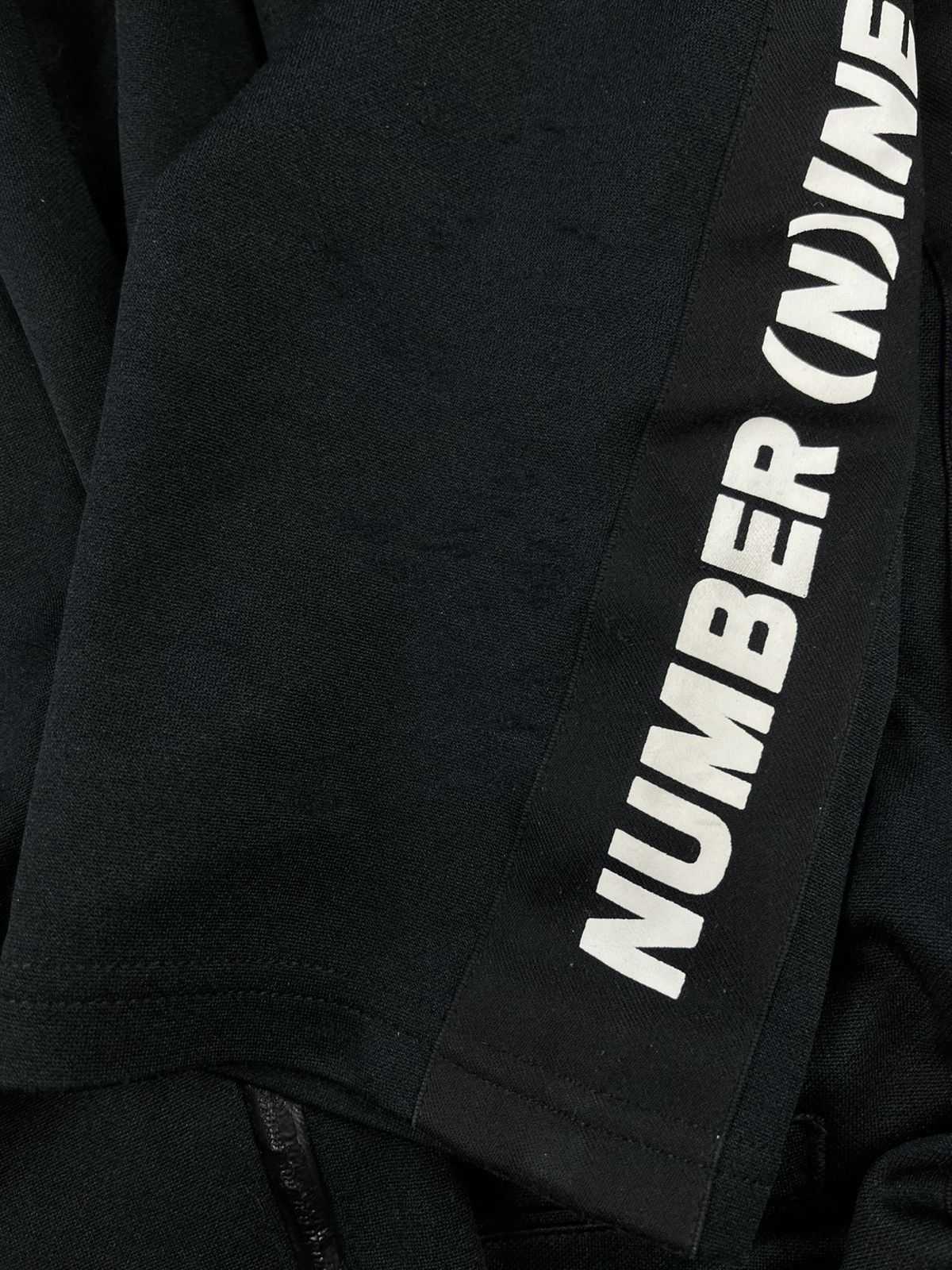 Number (N)ine Number (N)ine Logo Side Taped Tracksuit Sweatpants Black Size US 30 / EU 46 - 9 Thumbnail