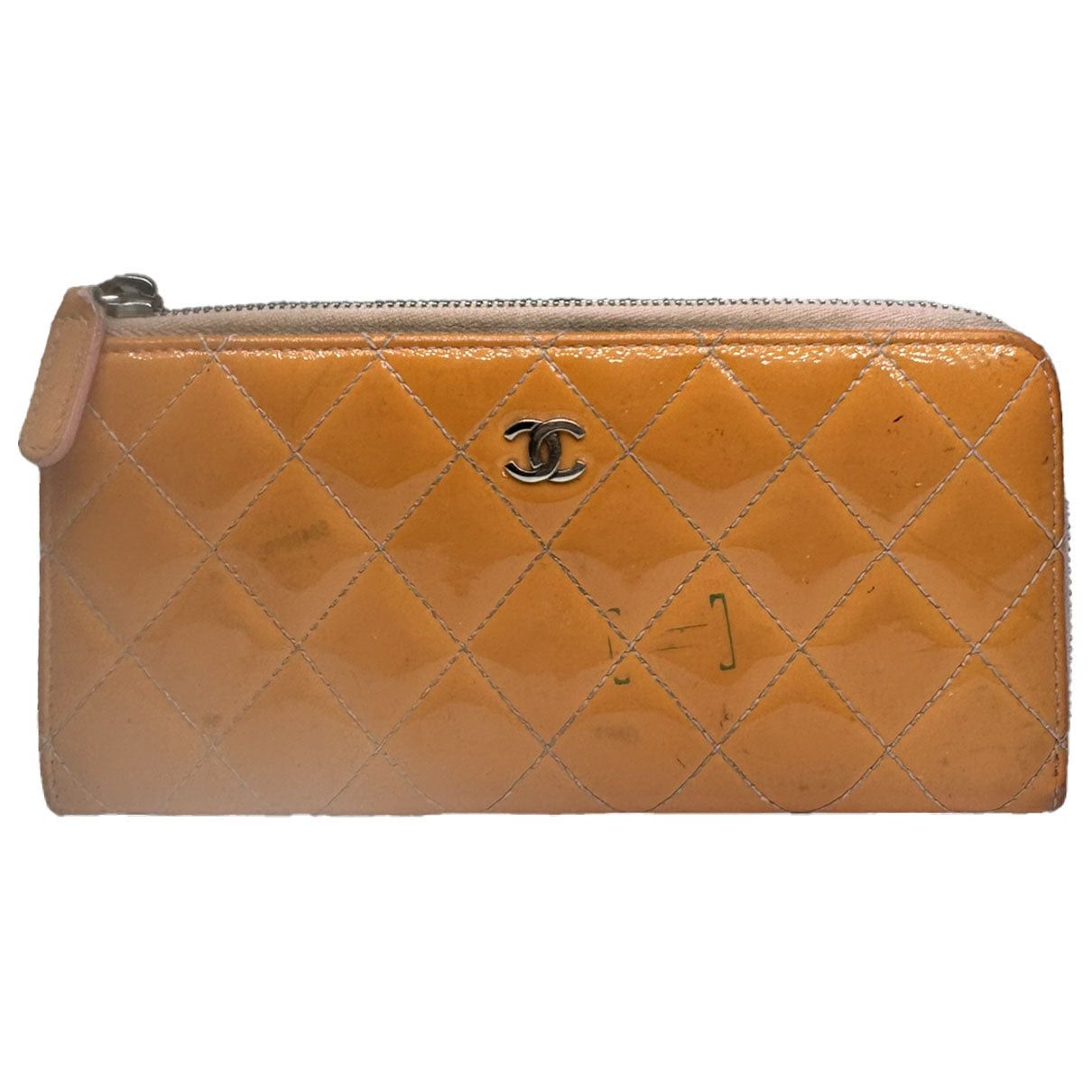 Chanel Timeless/Classique Orange Patent Leather Wallet Size ONE SIZE - 1 Thumbnail