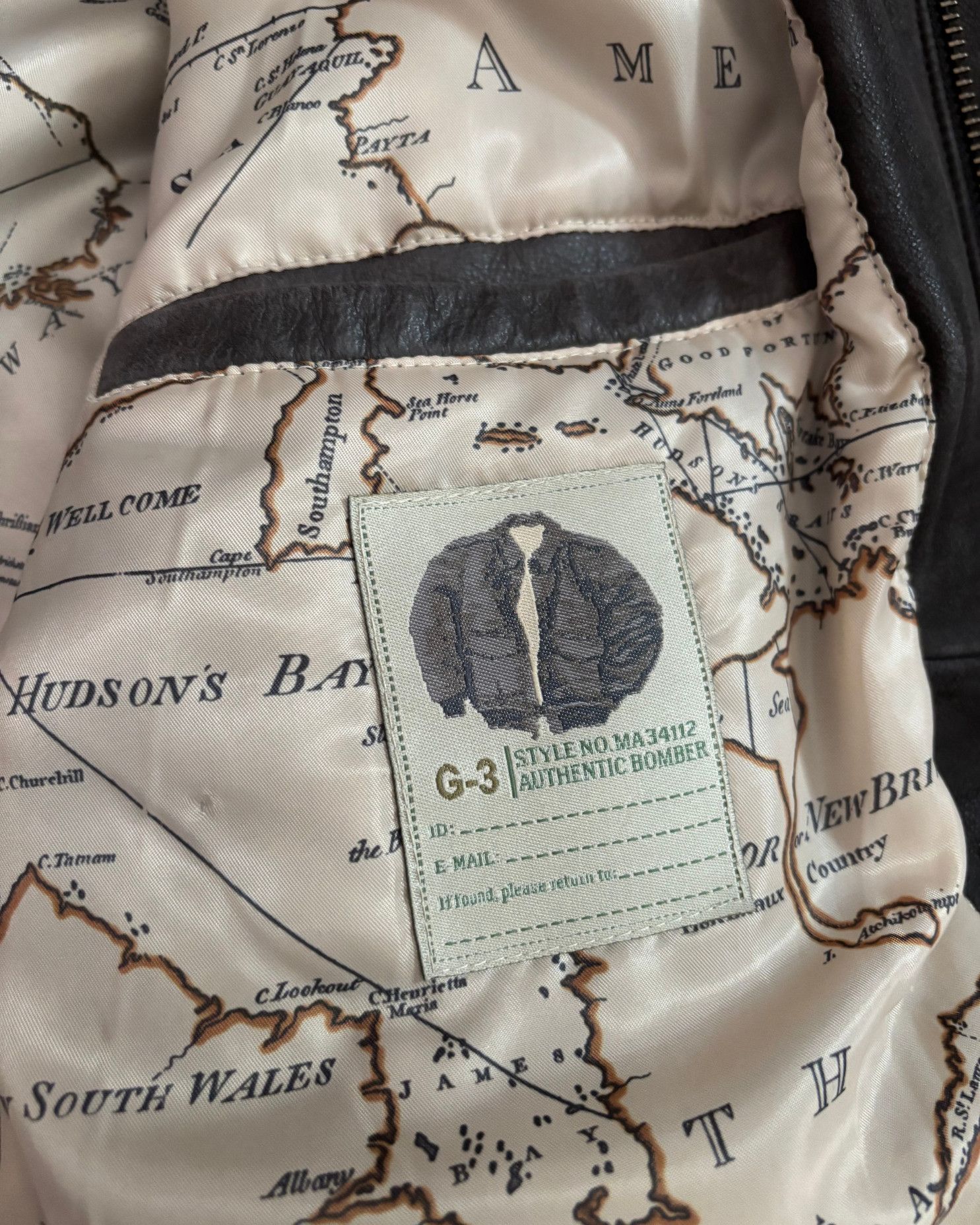 G-III Vintage G-III Genuine Leather Bomber Jacket – Size Large Size US L / EU 52-54 / 3 - 3 Thumbnail