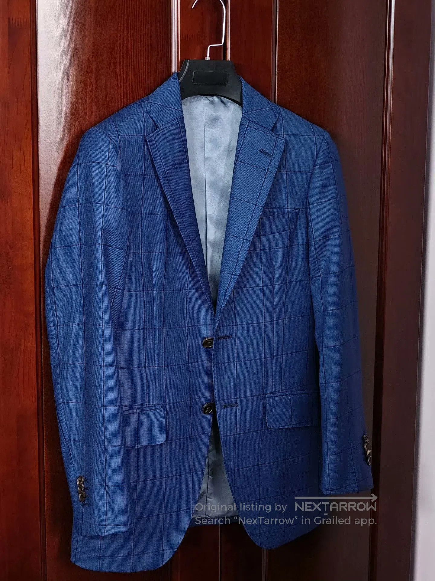Japanese Brand Custom Blue Wool Jacket. Size US XS / EU 42 / 0 - 1 Thumbnail