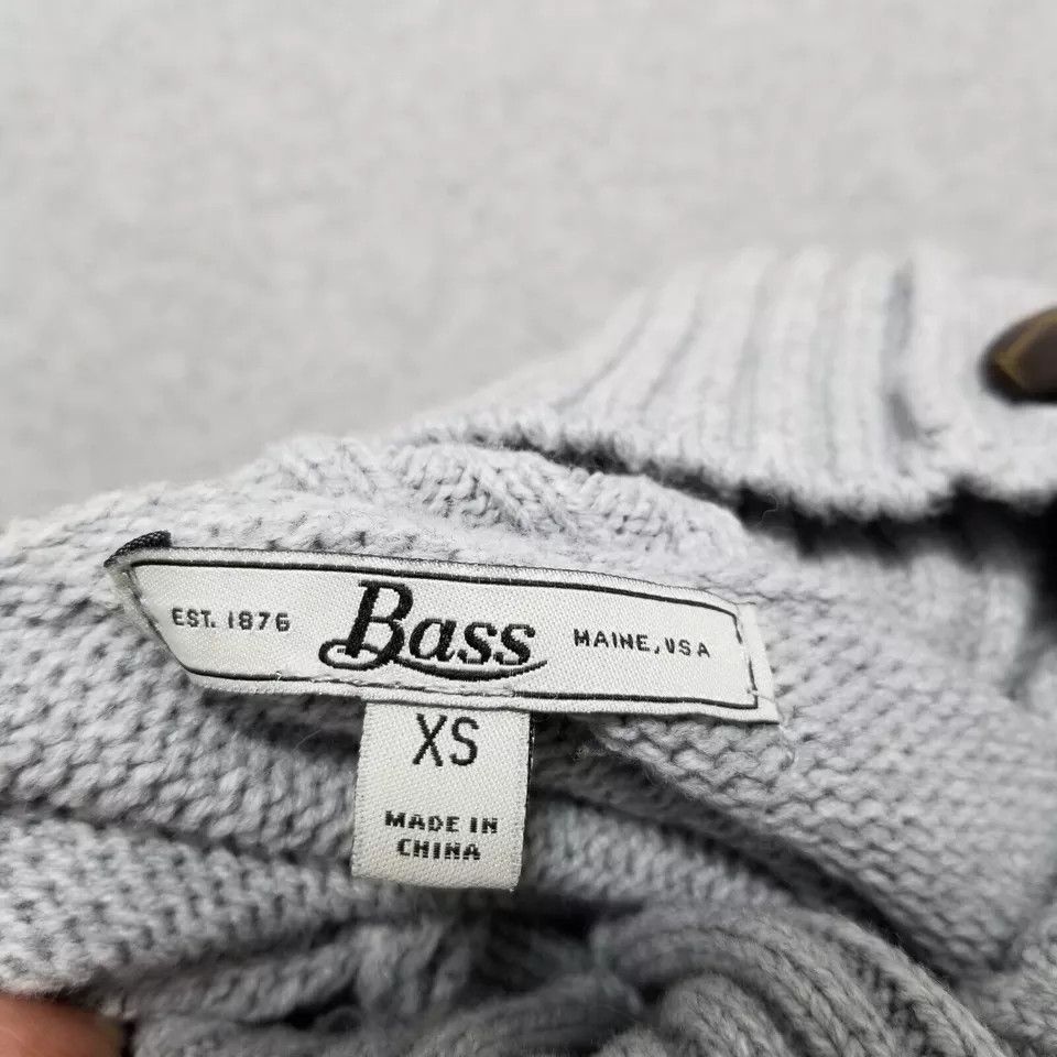 Bass Bass Sweater Womens XS Gray Long Sleeve Turtleneck Pullover Size XS / US 0-2 / IT 36-38 - 8 Thumbnail