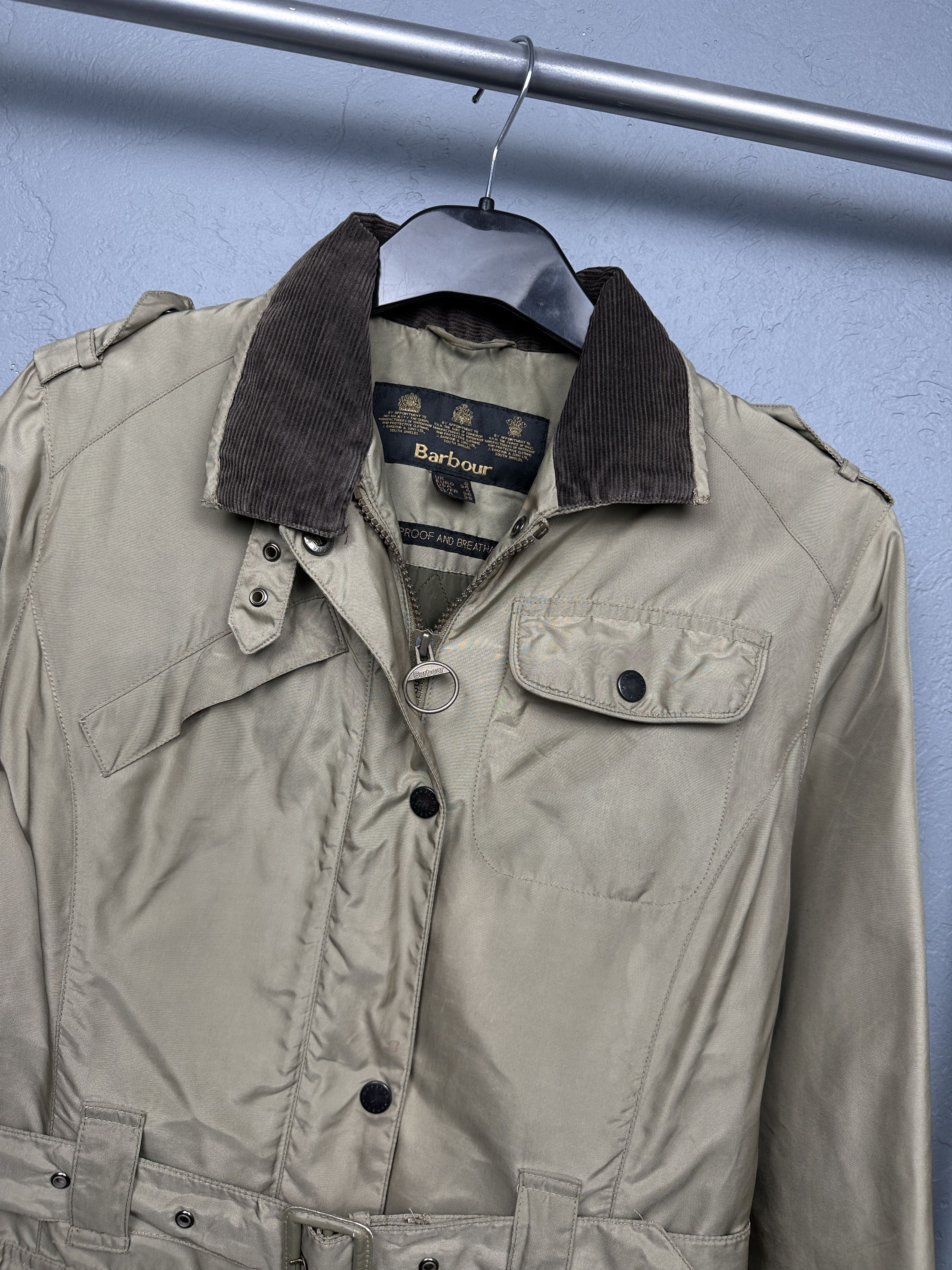Barbour × Vintage Barbour Womens Metallic Nylon Jacket Size S / US 4 / IT 40 - 2 Thumbnail