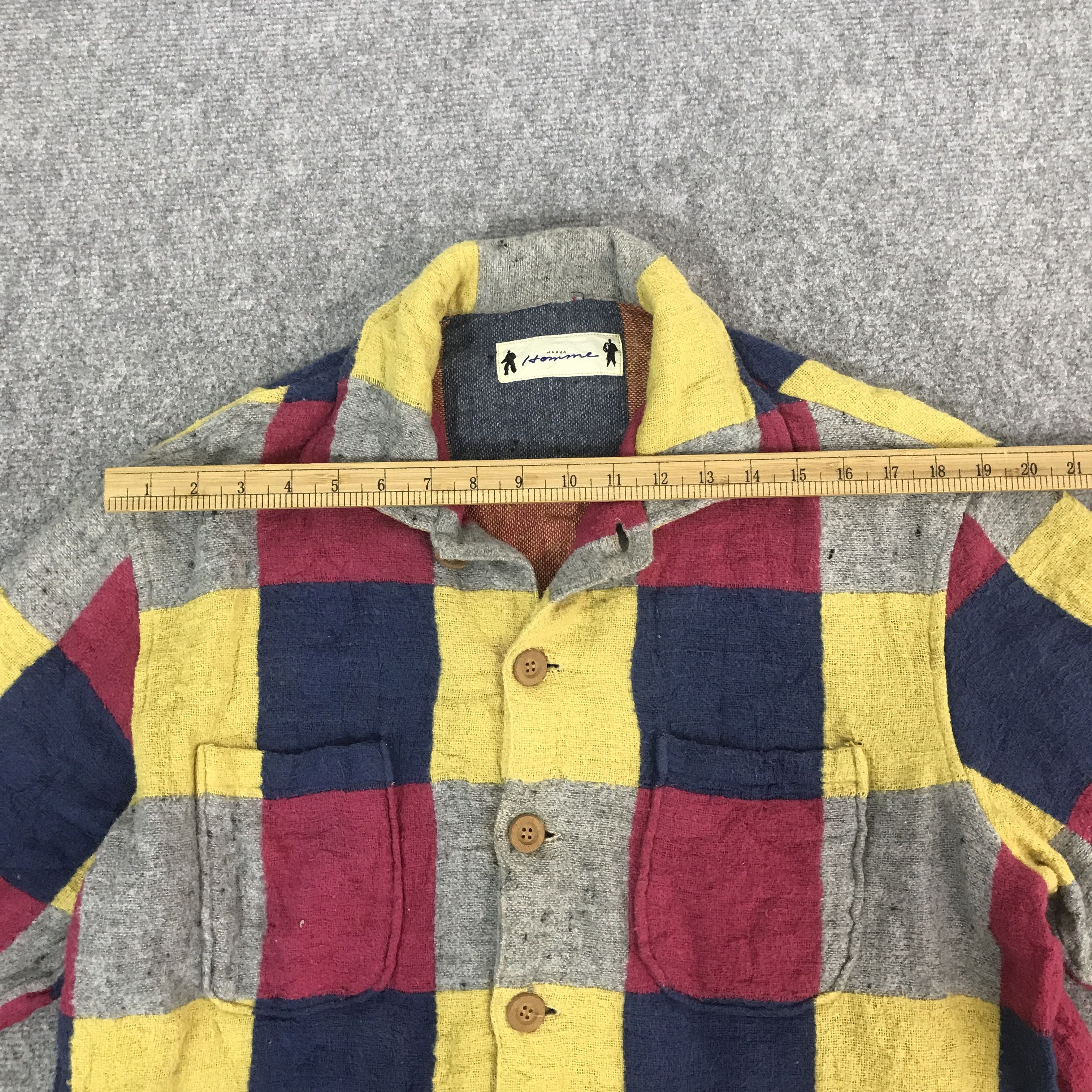 Japanese Brand hakka homme Multicolour button blazer jacket Size US L / EU 52-54 / 3 - 5 Thumbnail