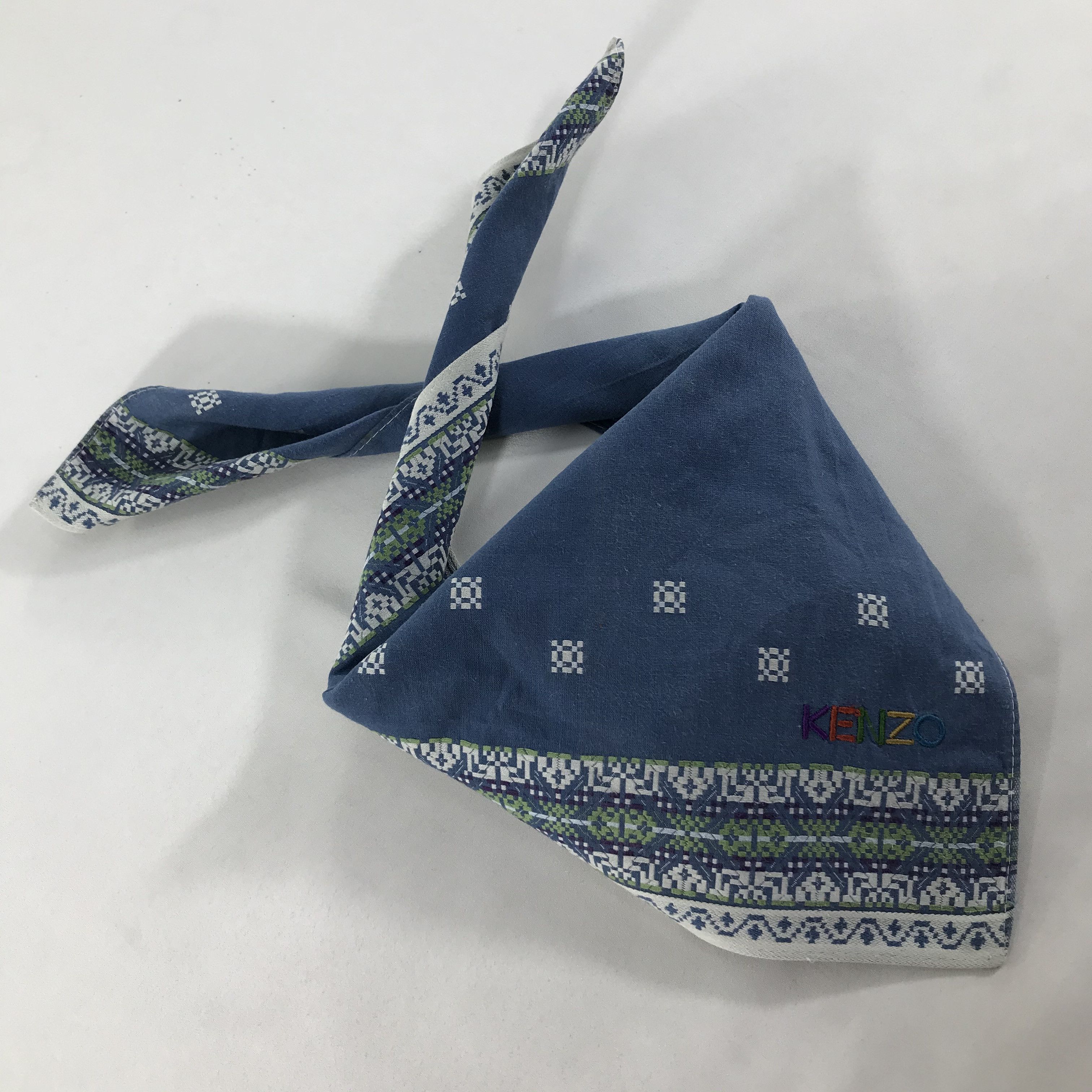Kenzo × Vintage Kenzo Bandana / Handkerchief / Neckerchief - S1879 Size ONE SIZE - 4 Thumbnail