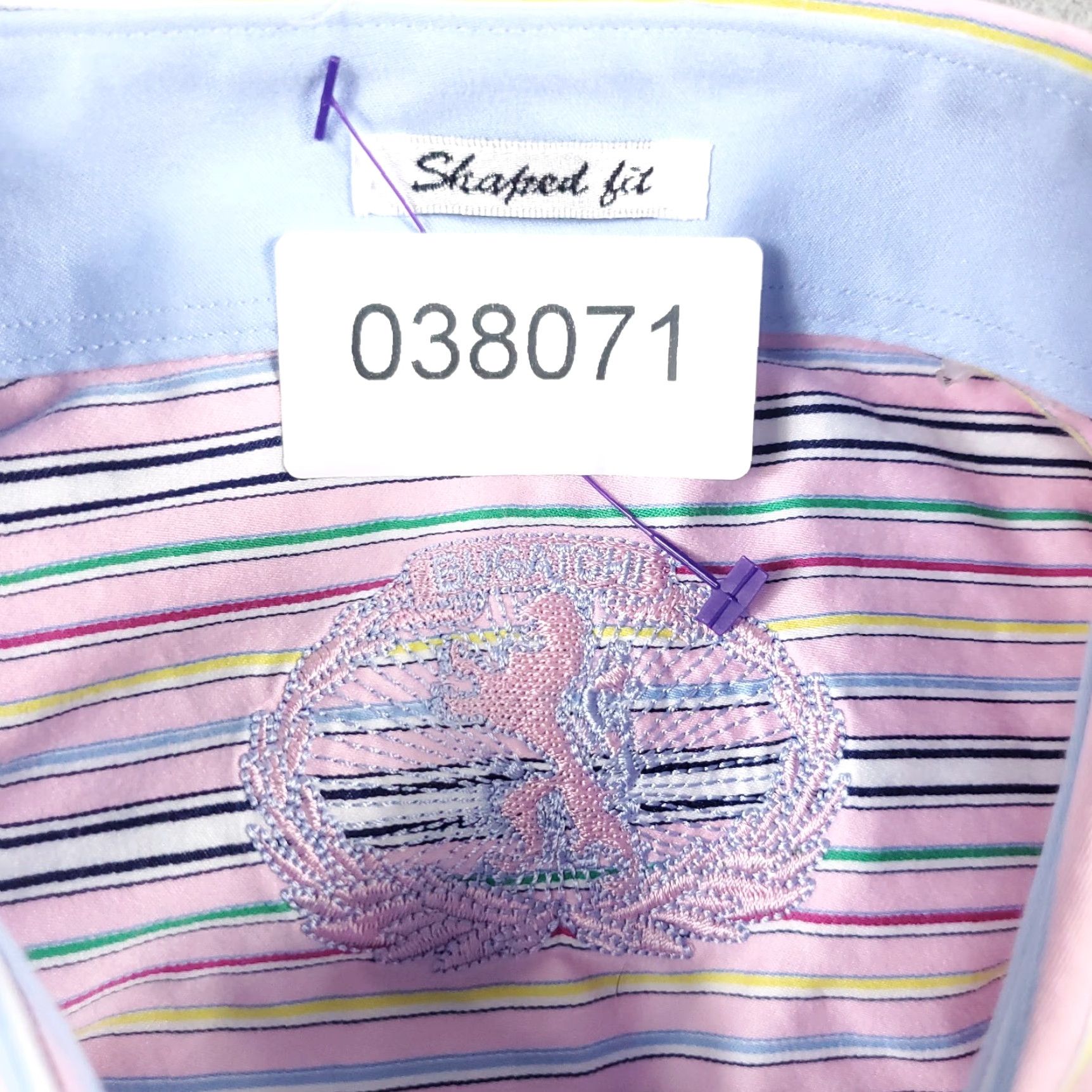 BUGATCHI Bugatchi Uomo Shirt Mens L Pink Plaid Button-Up Long Sleeve Size US L / EU 52-54 / 3 - 7 Thumbnail