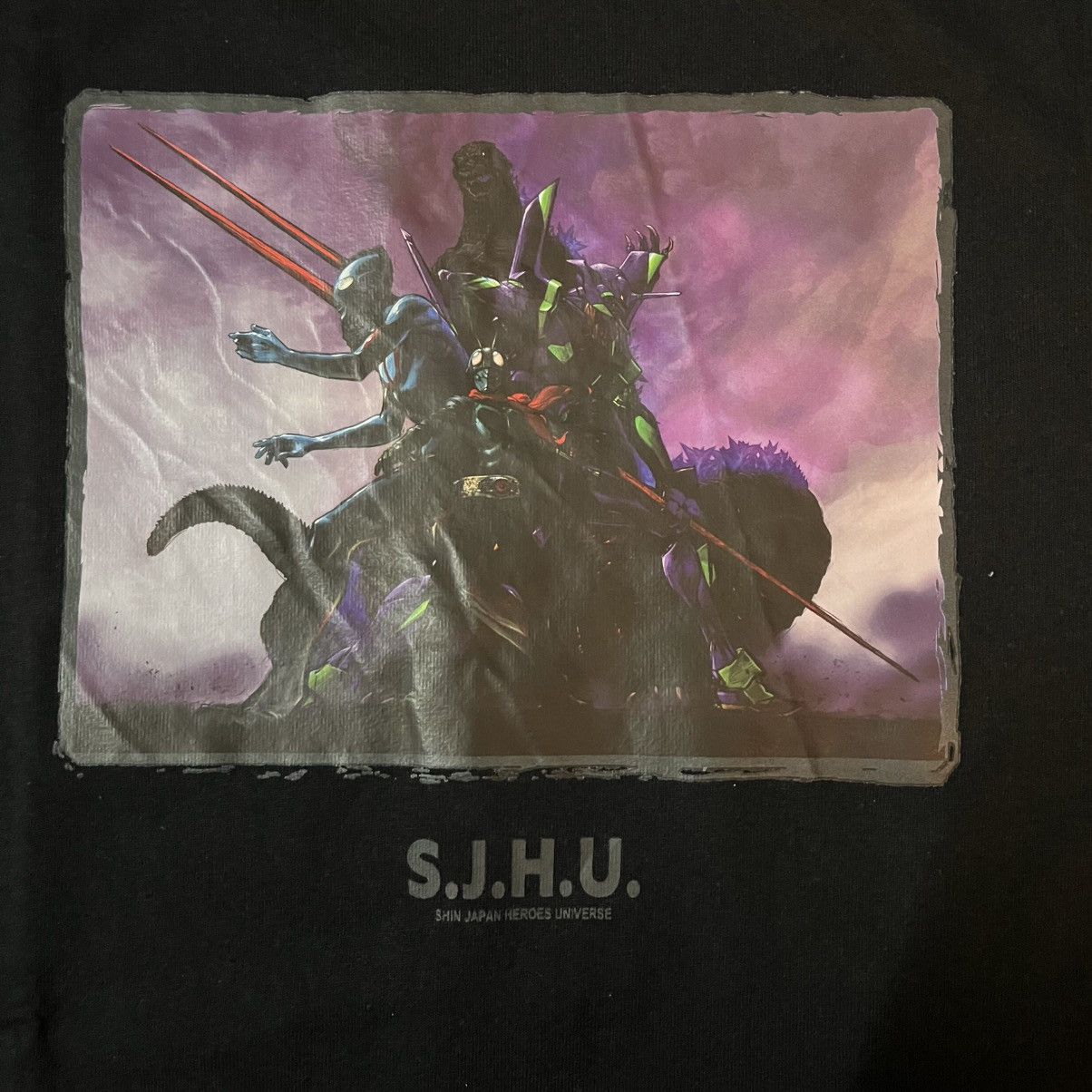 Anime × Japanese Brand Evangelion x kamen rider x Ultraman x Godzilla S.J.H.U Anime Size US M / EU 48-50 / 2 - 2 Thumbnail
