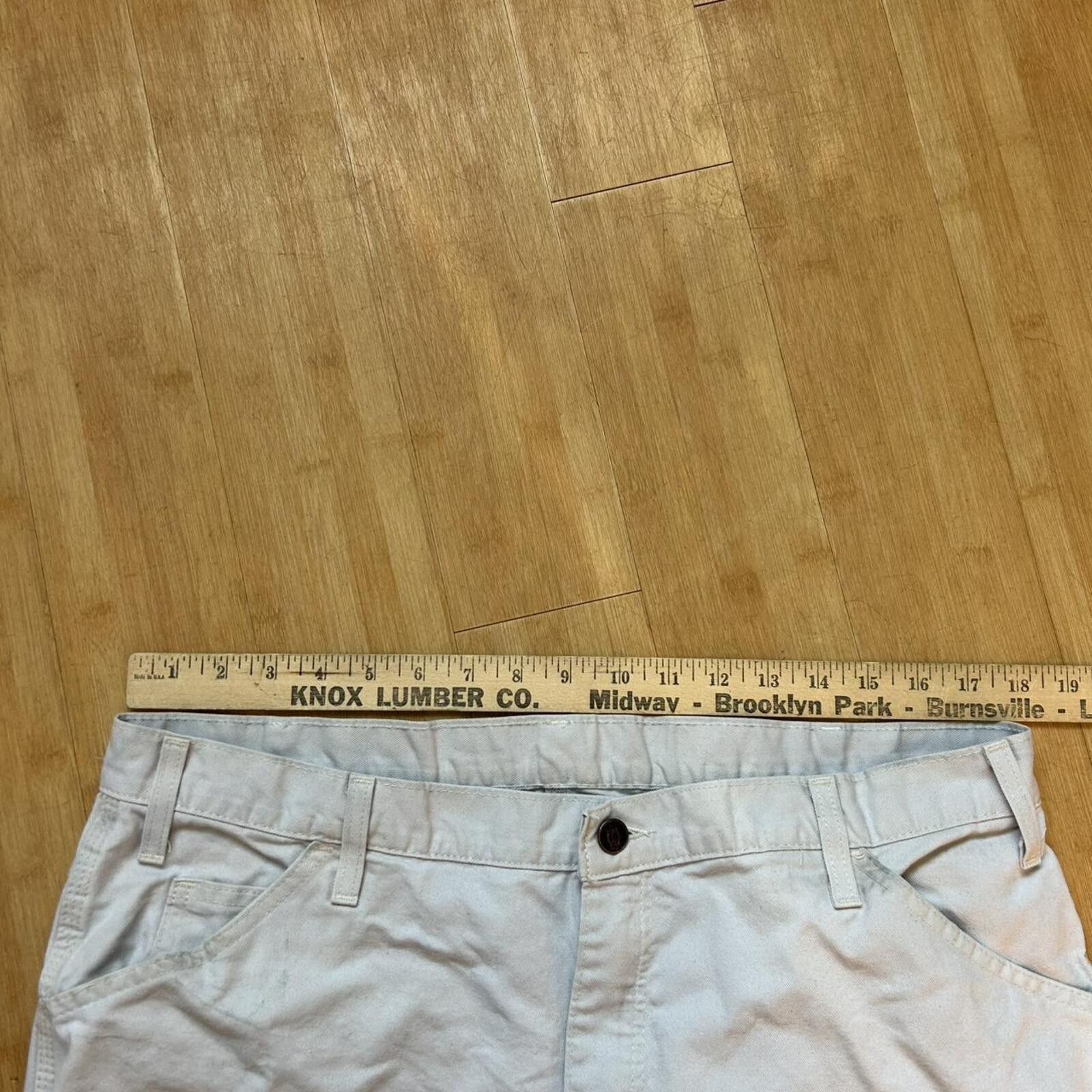 Dickies Vintage y2k White Dickies Painter Carpenter Baggy Pants 34’ Size US 34 / EU 50 - 5 Thumbnail