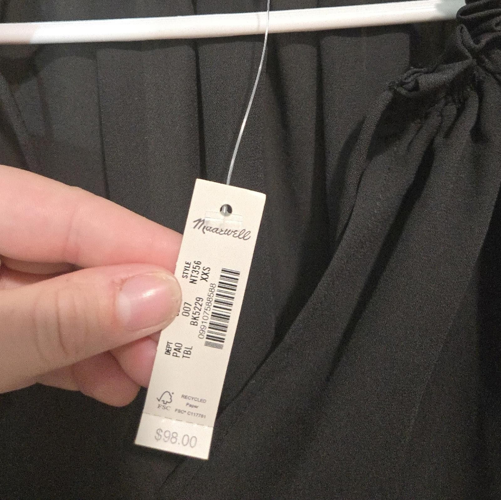 Madewell Madewell Long-Sleeve Tie-Neck Top Size XXS / US 00 / IT 34 - 5 Thumbnail