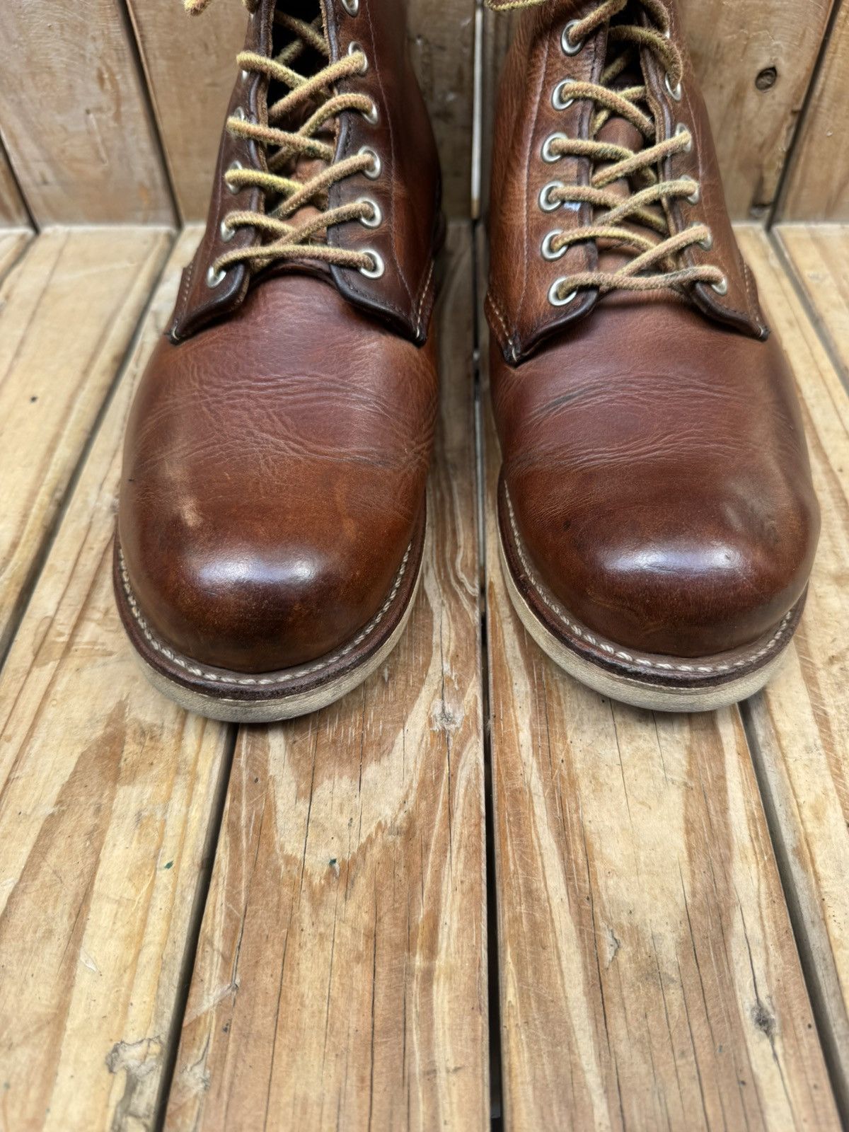 Red Wing Red Wing 9111 Chukka Brown leather boots EUR 41.5 UK 7.5 D Size US 8.5 / EU 41-42 - 7 Thumbnail