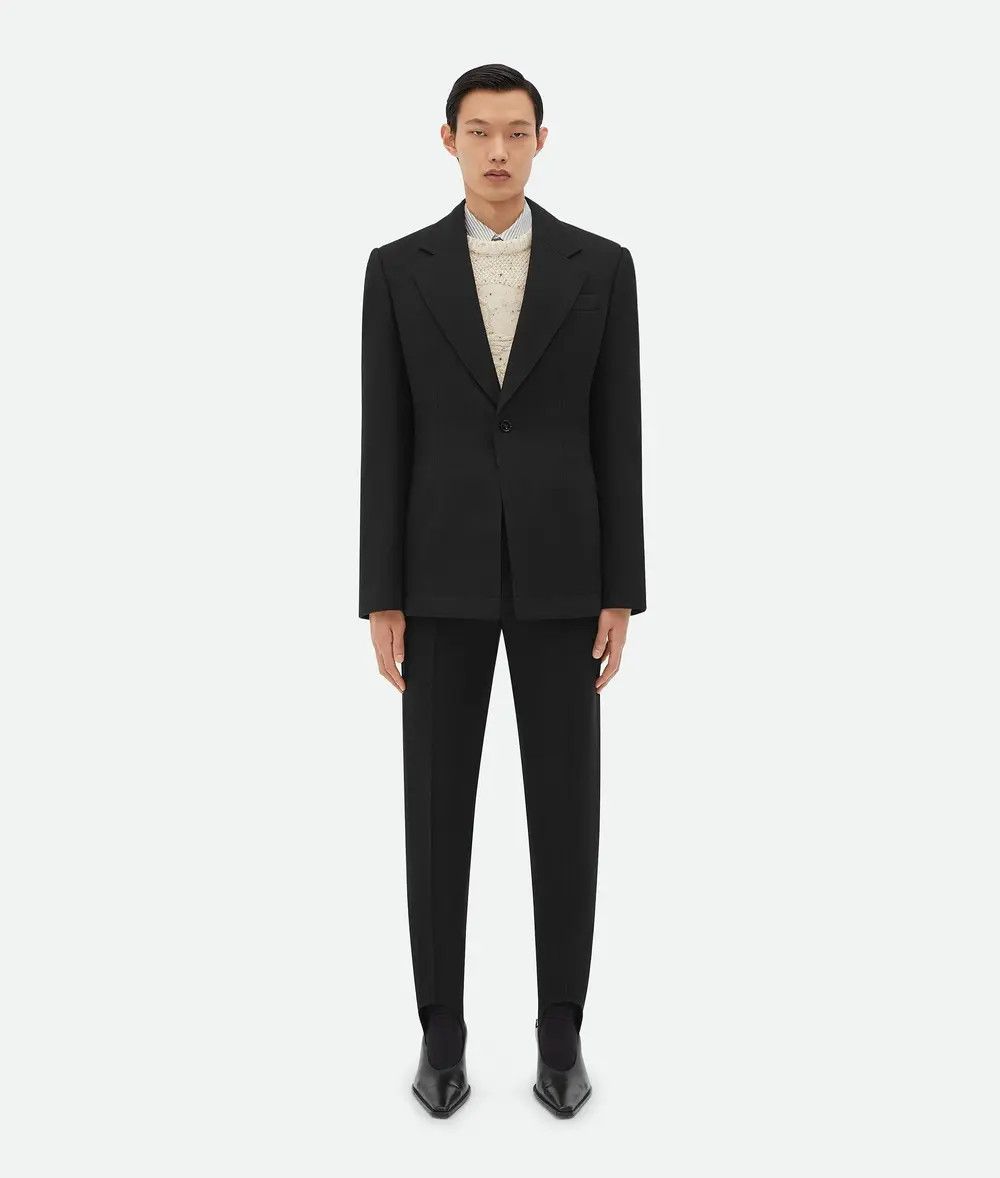 Bottega Veneta o1mt1gz0126 Structured Cotton Jacket in Black Size US S / EU 44-46 / 1 - 1 Thumbnail