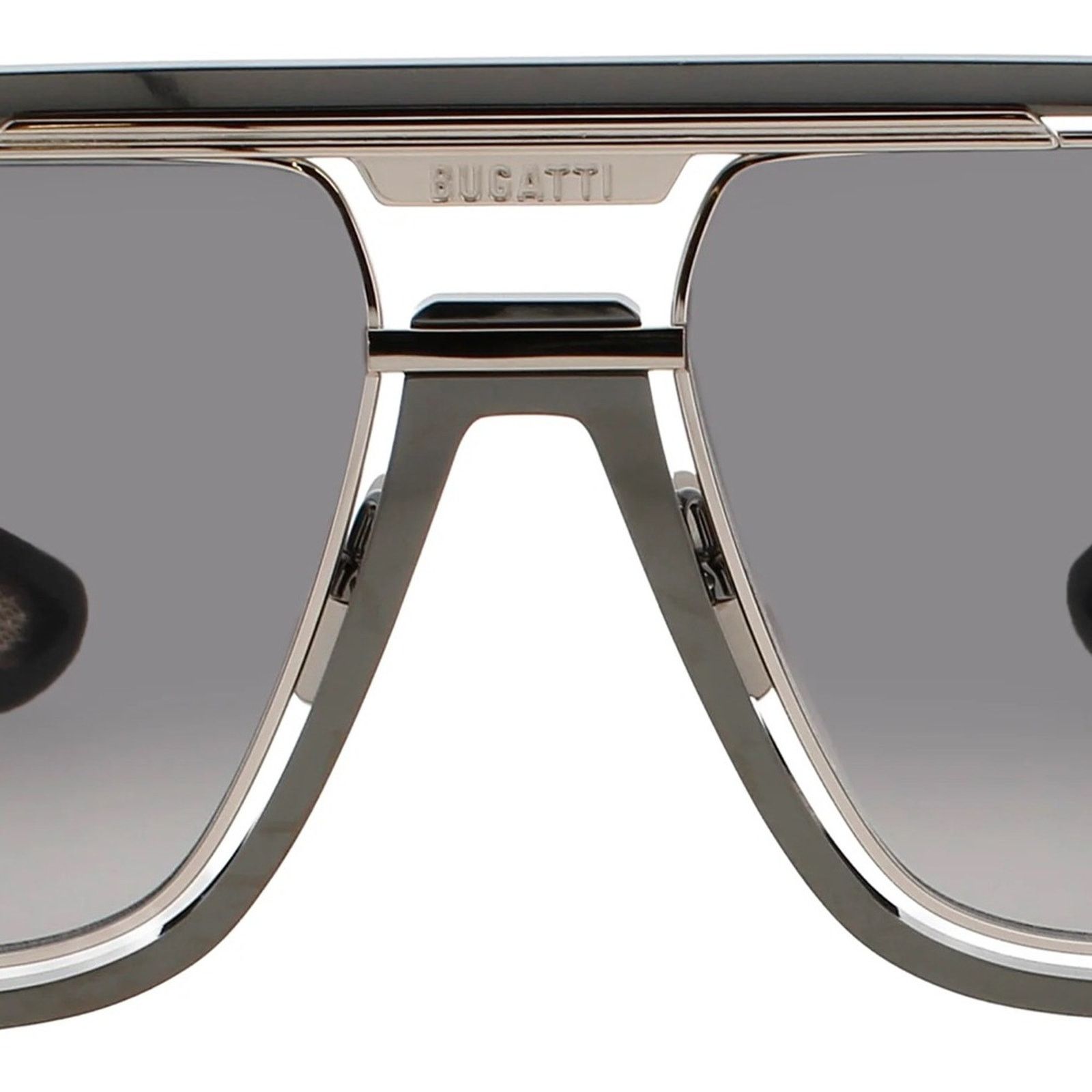 Bugatti New! BUGATTI 08-GM/WG Stylish Gunmetal White Gold Sunglasses Size ONE SIZE - 5 Thumbnail