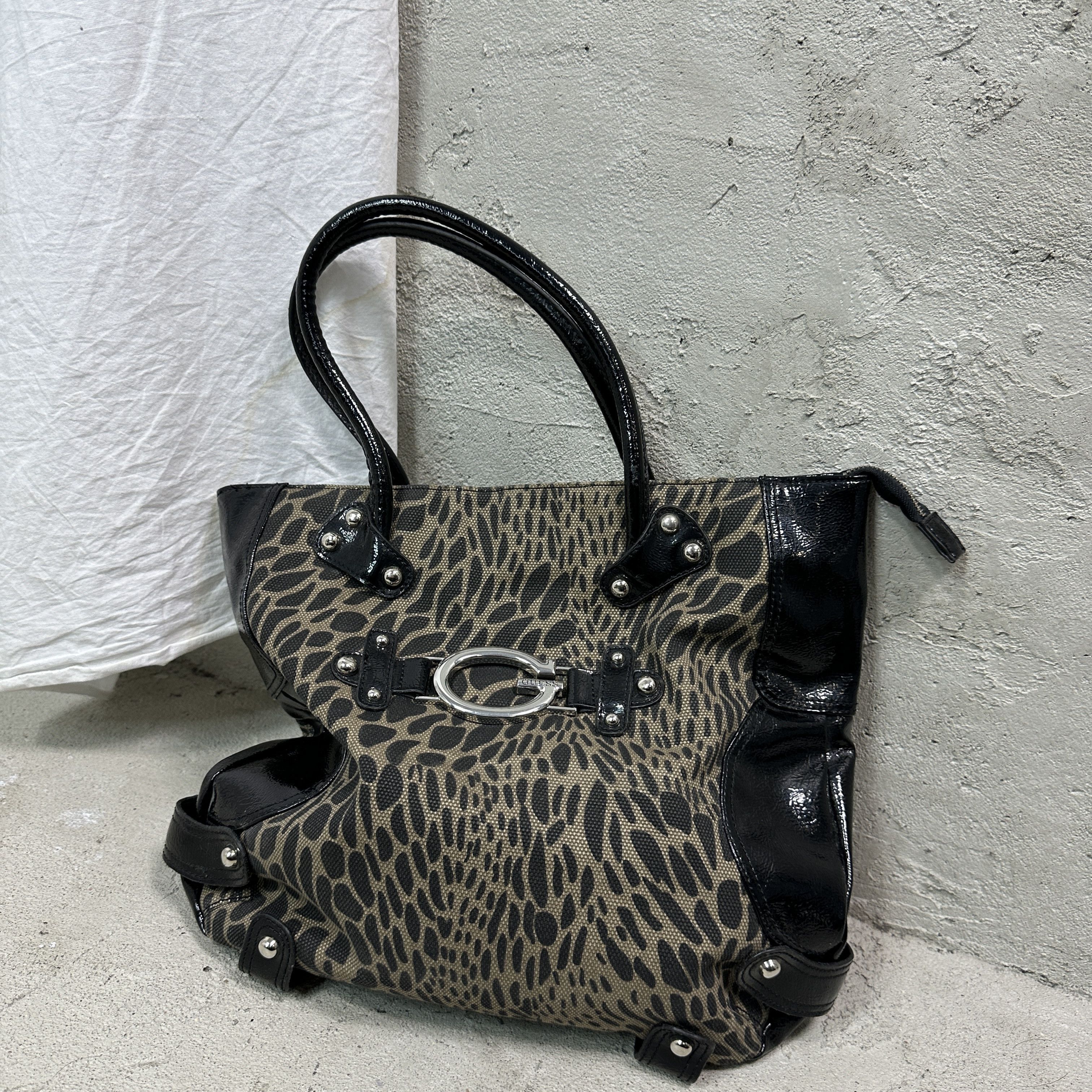 Guess Vintage Guess Canvas Shooper Cheetah Bag Y2K Size ONE SIZE - 4 Thumbnail