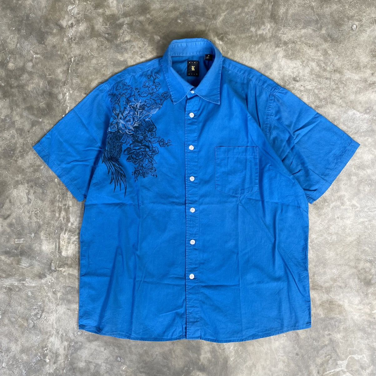 Karl Kani Karl Kani Rose Tattoo Button up Shirt Size US XL / EU 56 / 4 - 1 Thumbnail