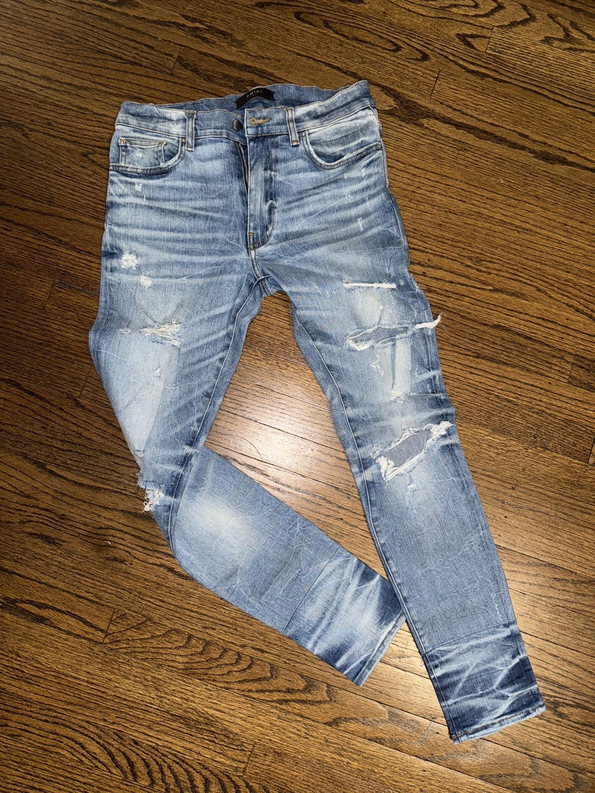 Amiri Amiri ripped Denim Size US 31 - 2 Thumbnail