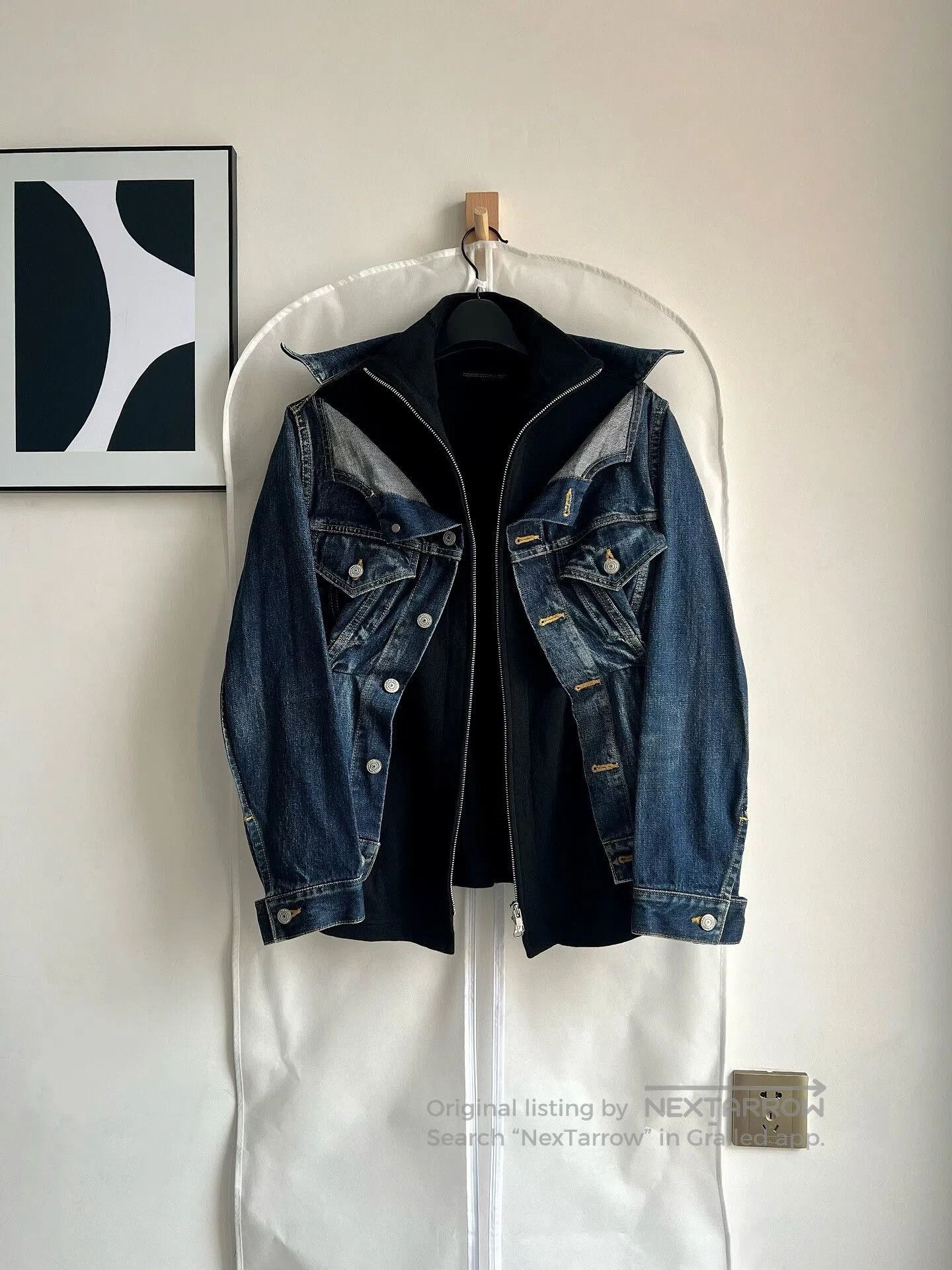 Yohji Yamamoto Yohji Yamamoto Denim Layered Jacket. Size M / US 6-8 / IT 42-44 - 3 Thumbnail
