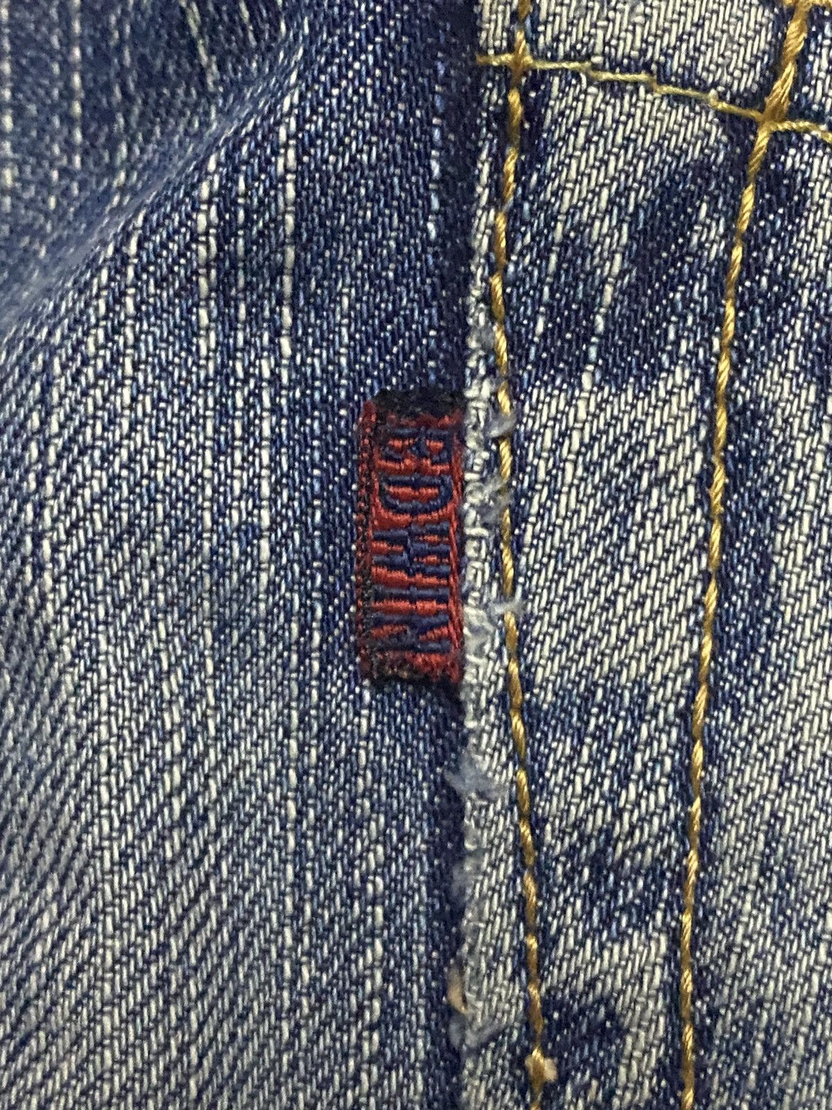 Junya Watanabe Vintage Edwin 503 Faded Wash Distressed Loose Jeans Size US 32 / EU 48 - 16 Thumbnail