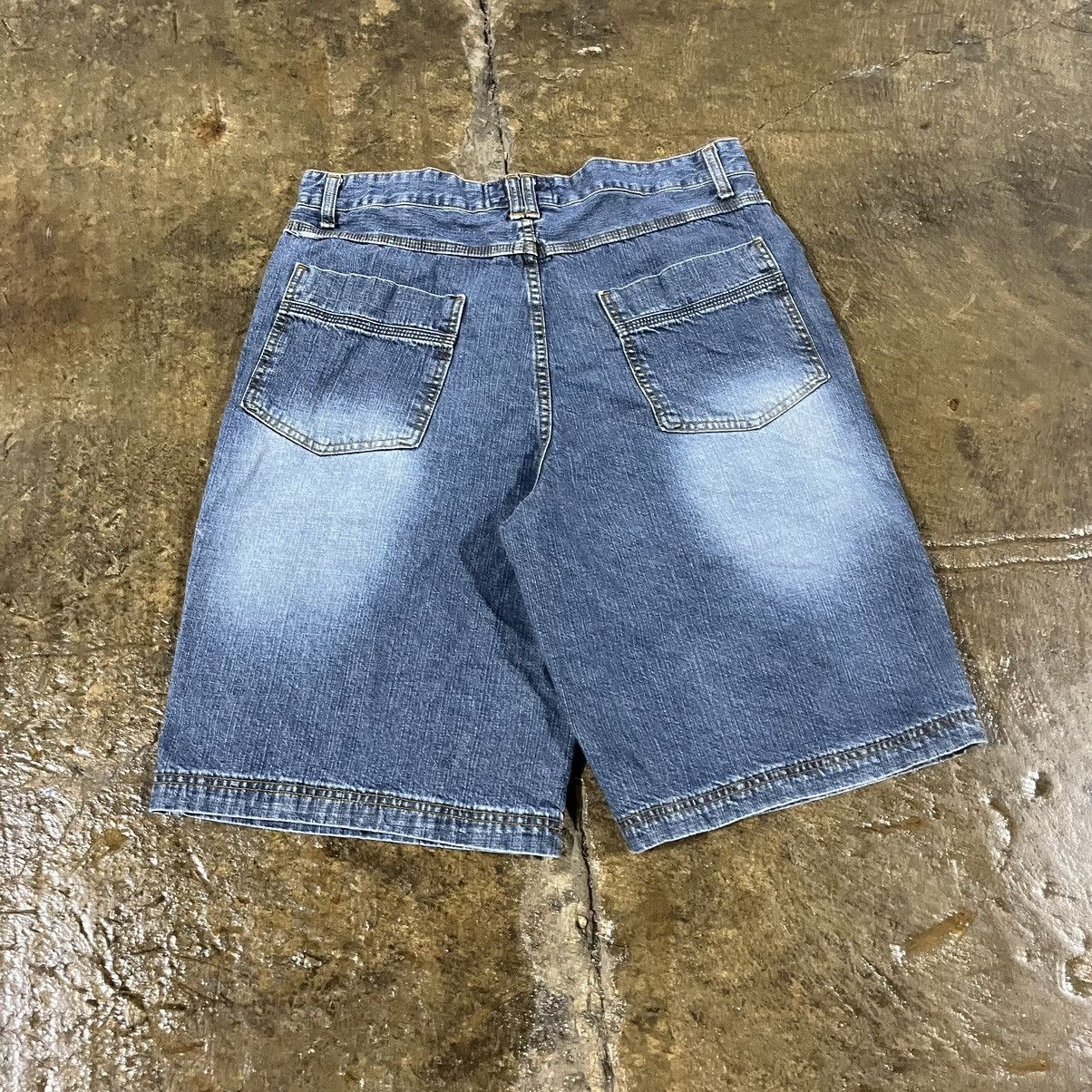 JNCO × Southpole × Vintage Crazy Vintage Y2K Baggy Jorts Faded Grunge Skater Shorts Size US 36 / EU 52 - 3 Thumbnail