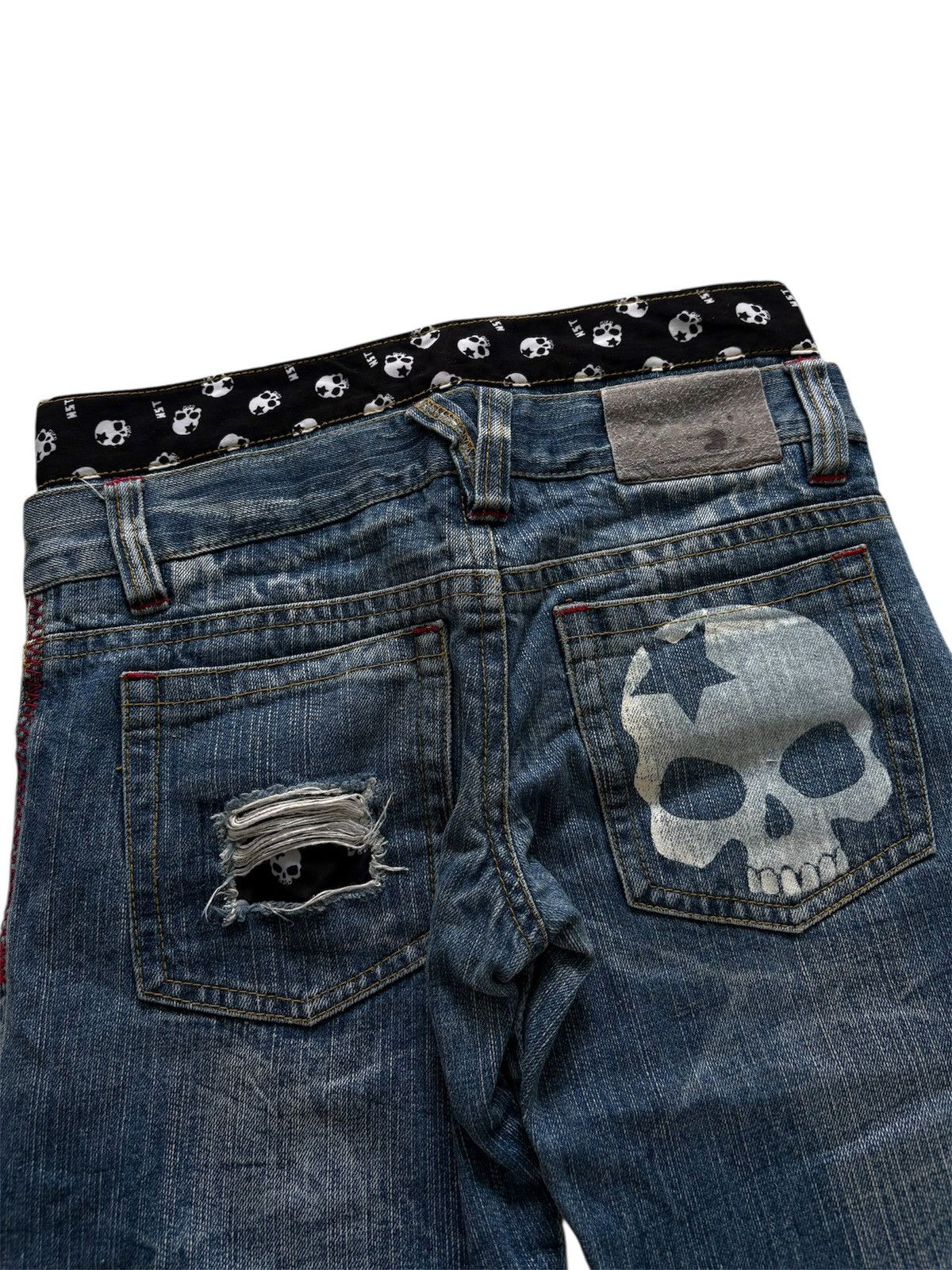 Isamu Katayama Backlash BA-TSU Studio Skull Pants Size US 27 - 3 Thumbnail