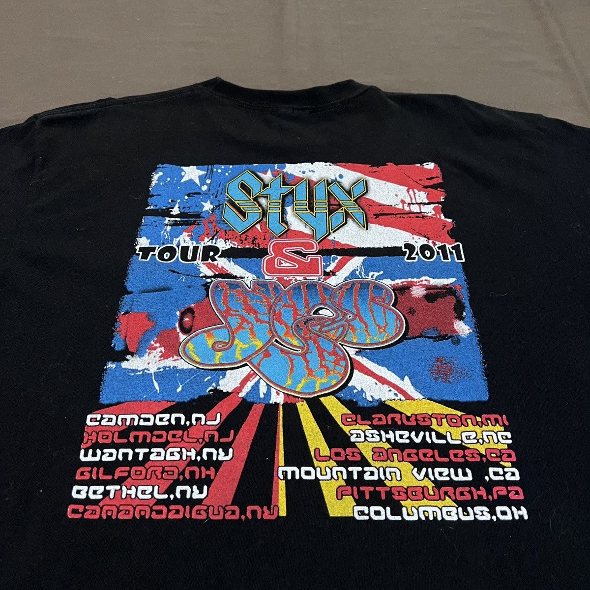Band Tees × Vintage Vintage Y2K 2011 Yes Styx Tour Promo Tee Size US L / EU 52-54 / 3 - 8 Thumbnail