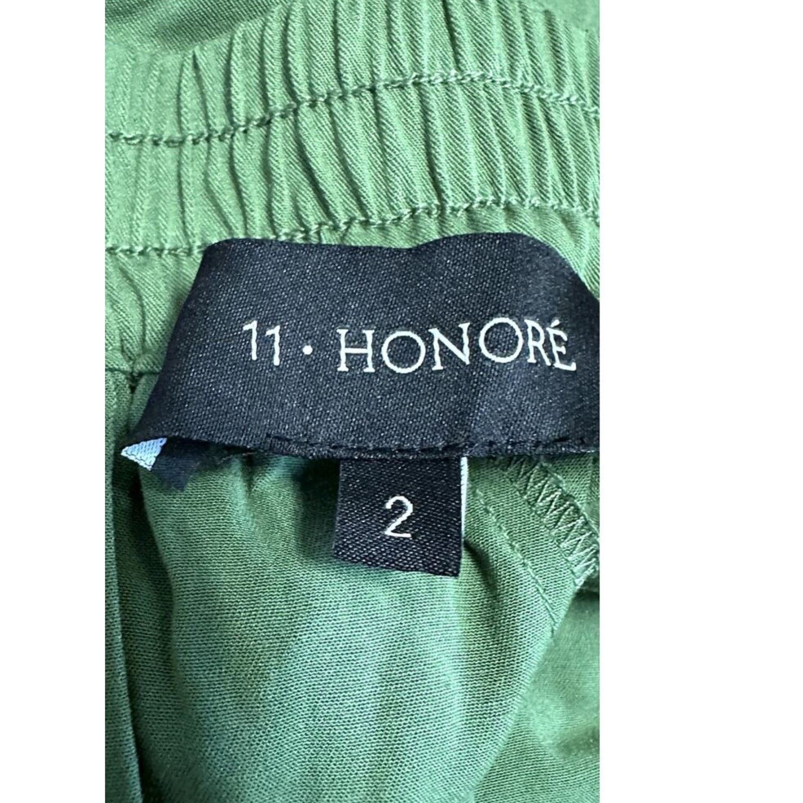 Other 11 Honore Plus Size Green Joggers Elastic Waist Relaxed 4X Size 36" / US 14 / IT 50 - 8 Thumbnail