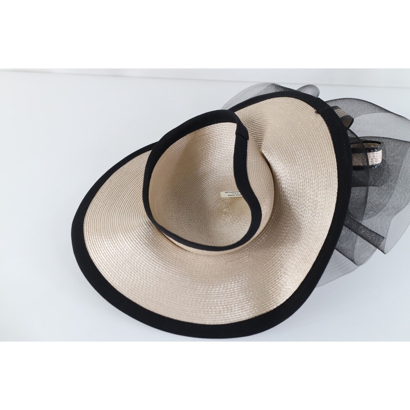 Vintage Vintage 80s 90s Wide Brim Brooch Kentucky Derby Church Hat Size ONE SIZE - 6 Thumbnail