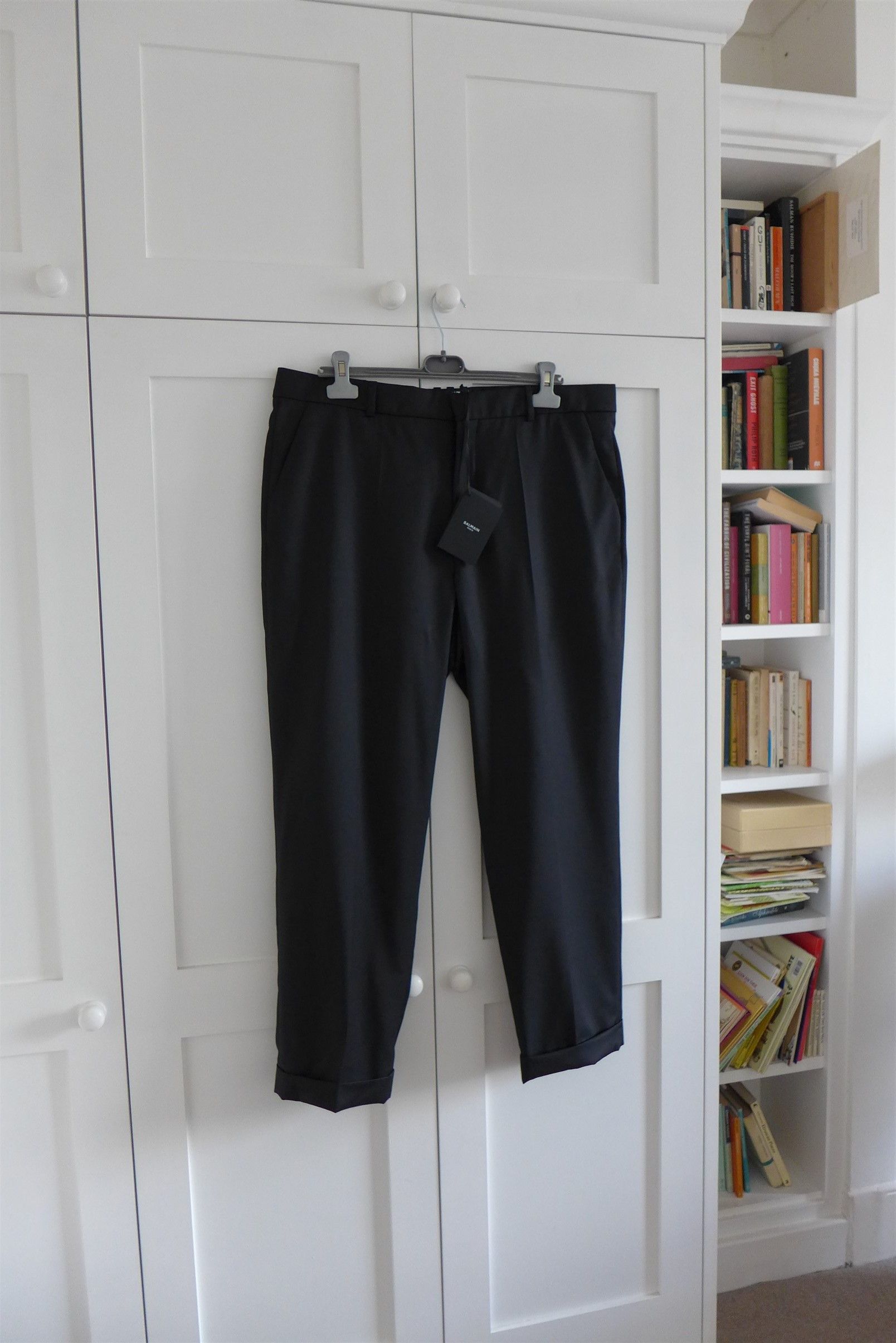 Balmain Balmain Tailored Trousers - Black Wool Size US 38 / EU 54 - 9 Thumbnail