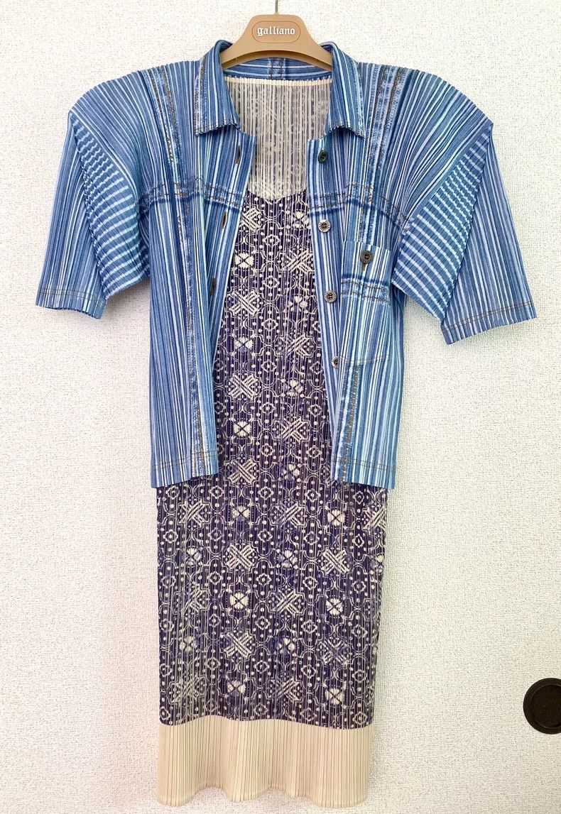 Issey Miyake Issey Miyake size:4 Pleated porcelain pattern dress Size M / US 6-8 / IT 42-44 - 5 Thumbnail