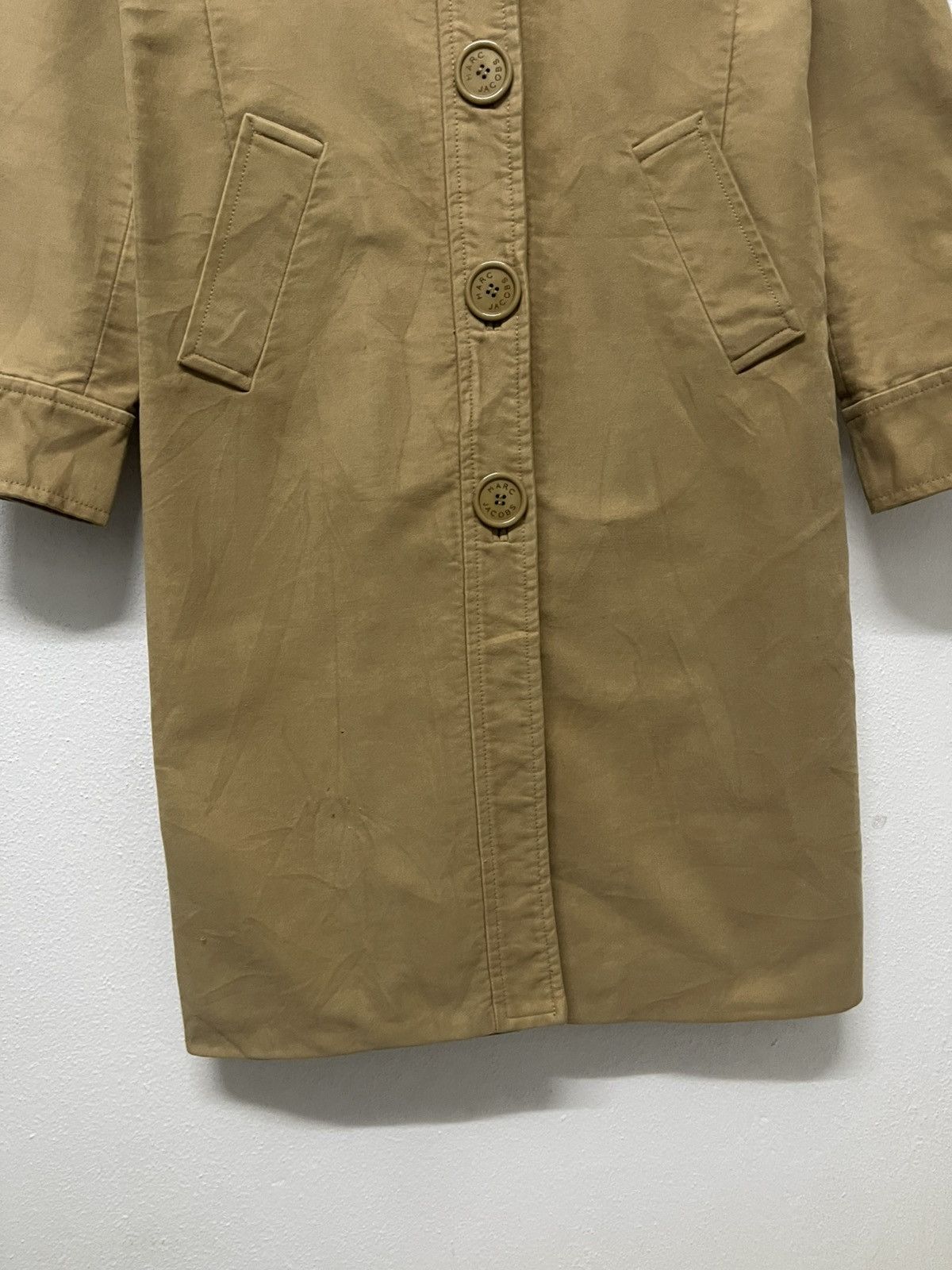 Marc Jacobs 2000s MARC JACOBS BUTTON CLOSURE TRENCH COAT Size M / US 6-8 / IT 42-44 - 5 Thumbnail