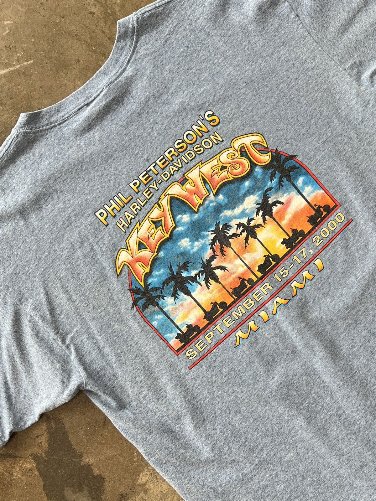 Harley Davidson × Vintage Vintage Harley Davidson 2000 Y2K Key West Motorcycle Tee 2XL Size US XXL / EU 58 / 5 - 5 Thumbnail
