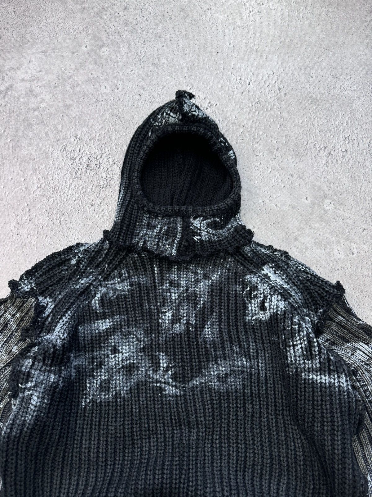 Hysteric Glamour × Japanese Brand × Vintage SALE💣💣CRAZY JUNYA WATANABE STYLE HOODED SWEATER OVERPRINT Size US L / EU 52-54 / 3 - 3 Thumbnail