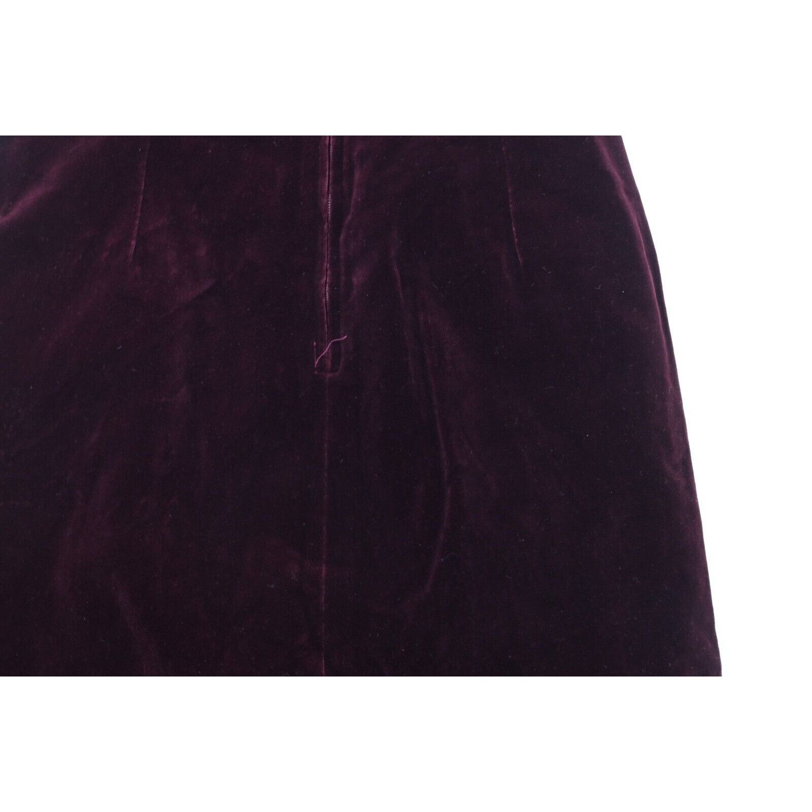 Vintage Vintage 50s 60s Rockabilly Velvet Velour Pencil Skirt Size 27" / US 4 / IT 40 - 10 Thumbnail