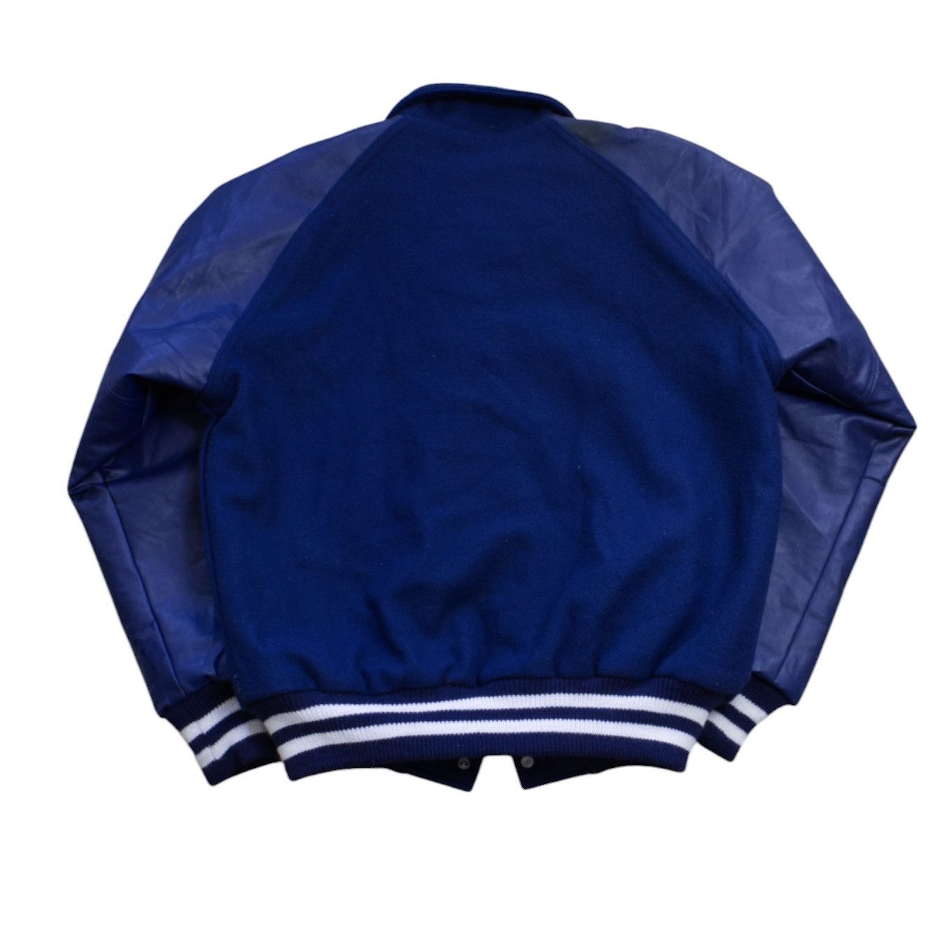 Vintage Vintage 00s Neff Varsity Wool Leather Button Jacket Size US M / EU 48-50 / 2 - 3 Thumbnail