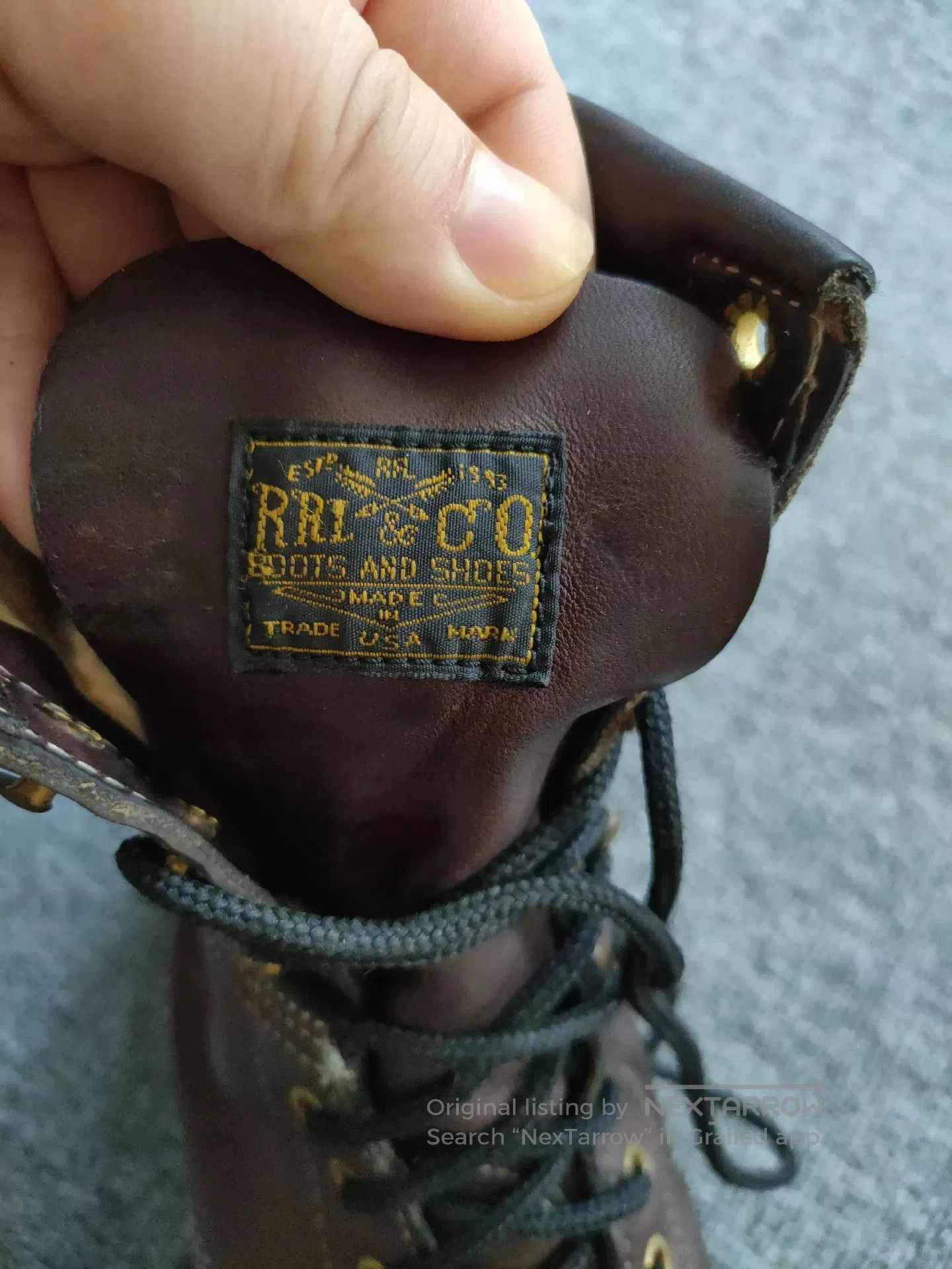 RRL Ralph Lauren RRL Brunel Leather Work Boot. Size US 9 / EU 42 - 4 Thumbnail