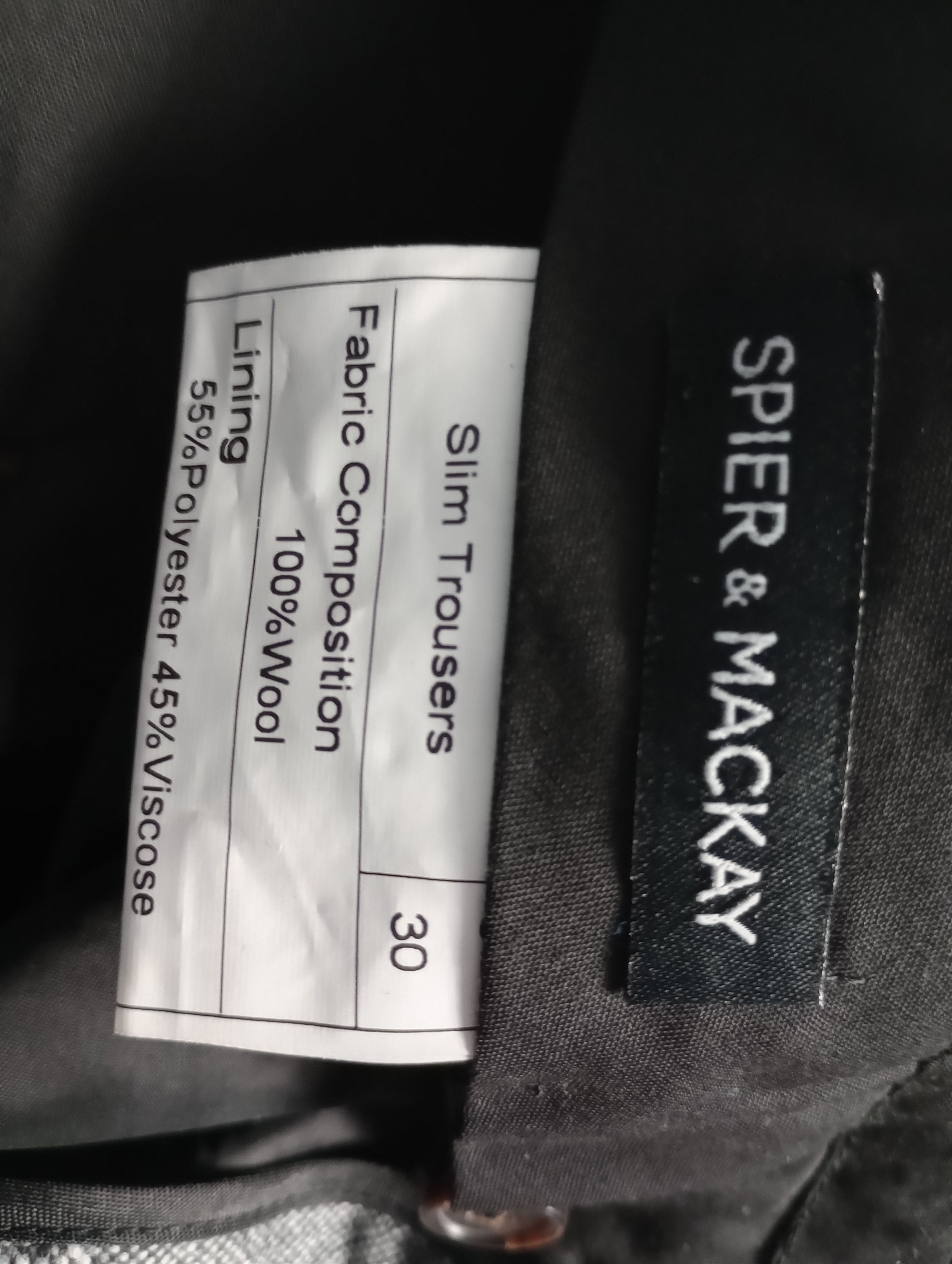 Spier & Mackay Spier And Mackay Slim Trouser W30 - Knopped Donegal Size 36R - 7 Thumbnail
