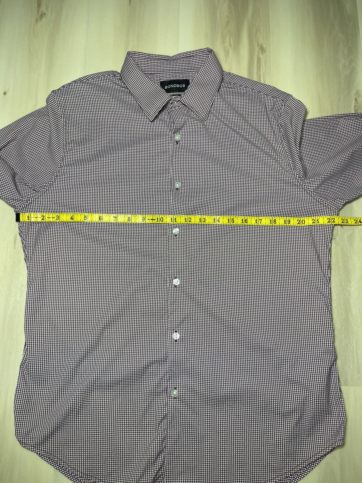 Bonobos Bonobos Shirt Men’s Sz L Red Gingham Slim Fit Long Sleeve Size US L / EU 52-54 / 3 - 6 Thumbnail