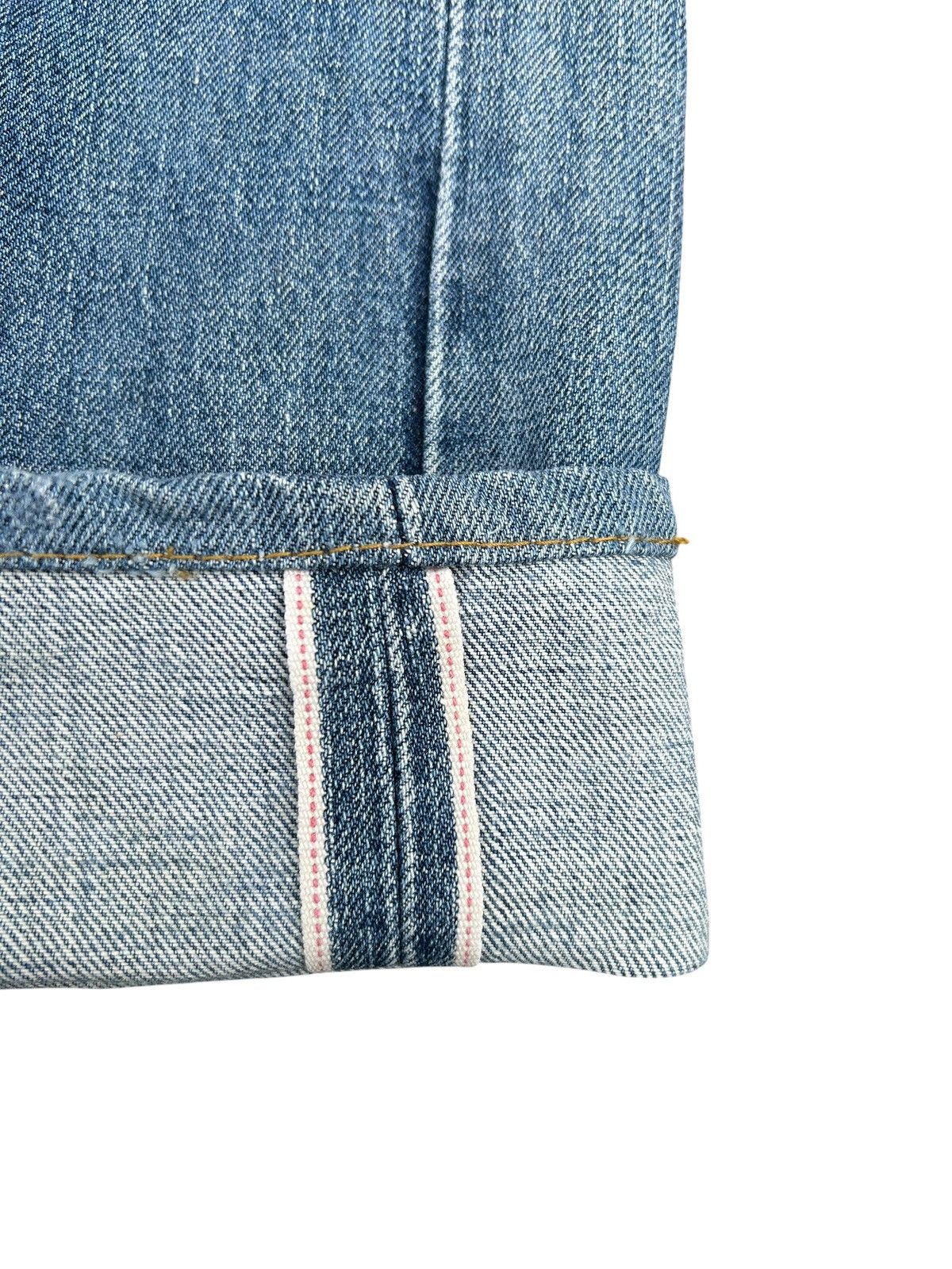 Kapital Vintage Levis Big E Selvedge Distressed Repair Denim Jeans Size US 31 - 3 Thumbnail