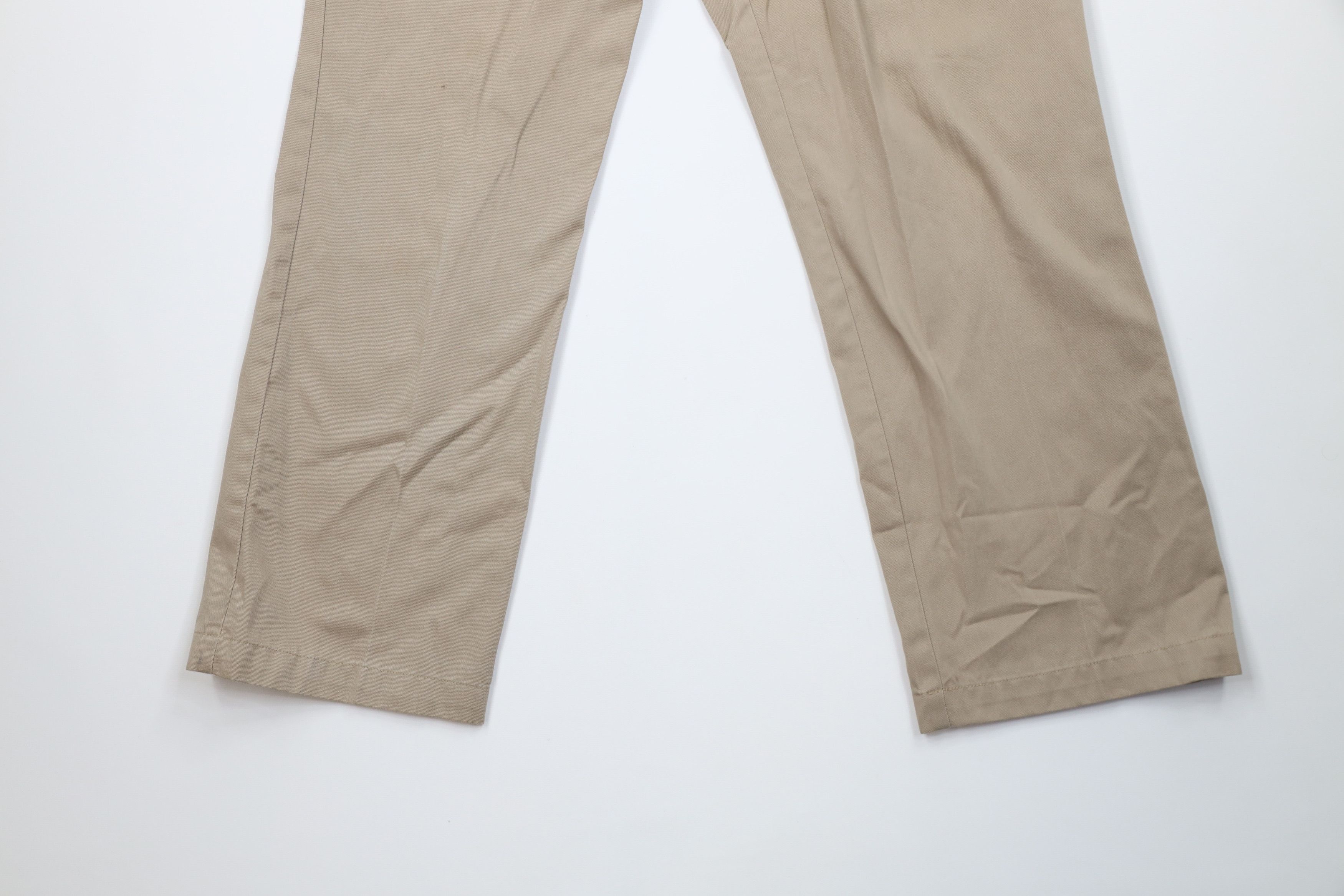 Vintage Vintage 90s Y2K Streetwear Wide Leg Chino Pants Beige Size US 32 / EU 48 - 4 Thumbnail