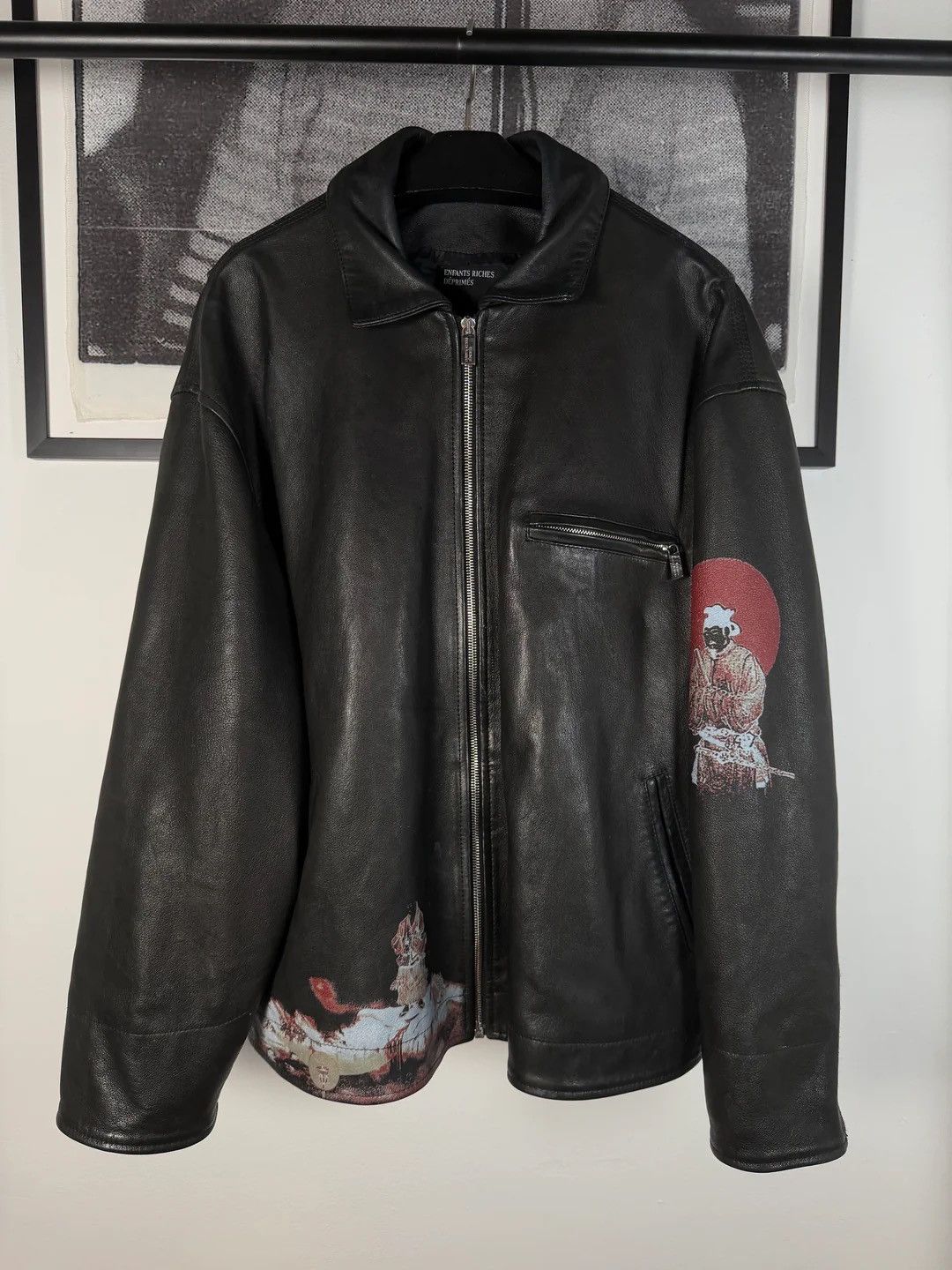 Enfants Riches Deprimes 🚭 GRAIL 🚭 AW 2022 "HIMALAYAN JUNKIE" LEATHER JACKET Size US XL / EU 56 / 4 - 3 Thumbnail