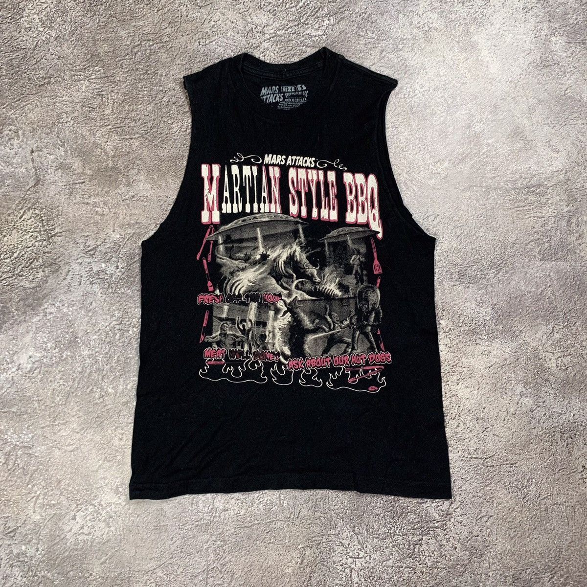 Vintage Vintage Y2K Graphic Tank Top Horror Alien Streetwear Boxy S Size US S / EU 44-46 / 1 - 1 Thumbnail