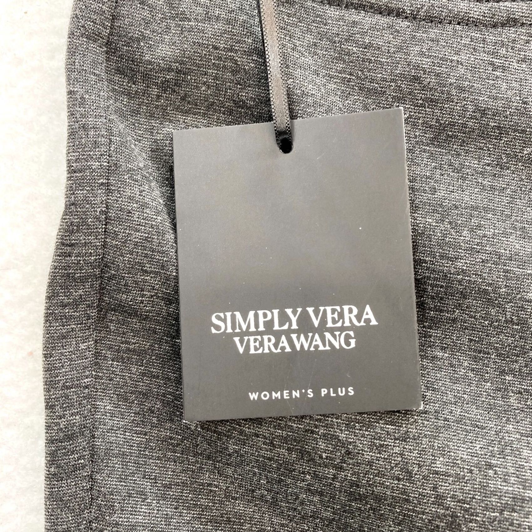 Vintage Simply Vera Vera Wang Bootcut Pants Women's Plus 4X Dark Gray Stretch High Rise Bootcut Pants 4X Womens Gray Stretch High Rise Size 40" / US 18 - 4 Thumbnail