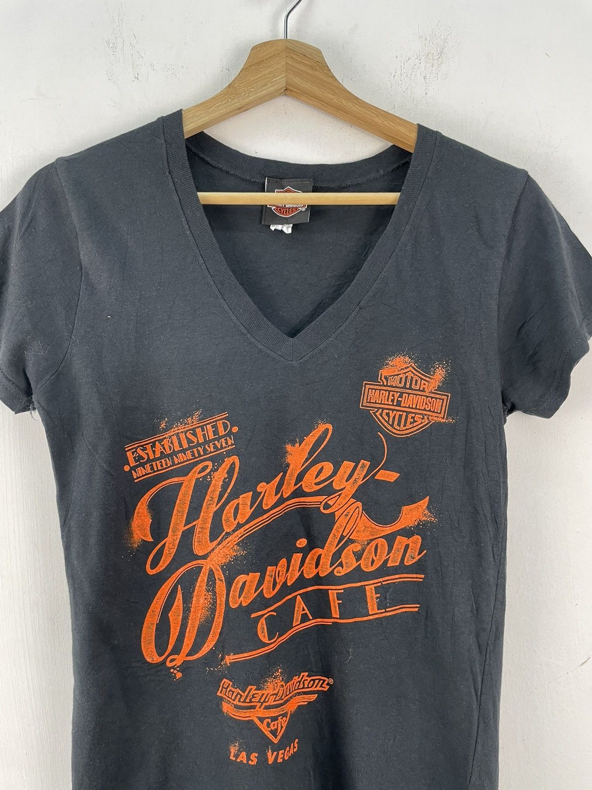 Harley Davidson × Vintage Vintage Harley Davidson Las Vegas Tshirt Y2K Size S / US 4 / IT 40 - 5 Thumbnail