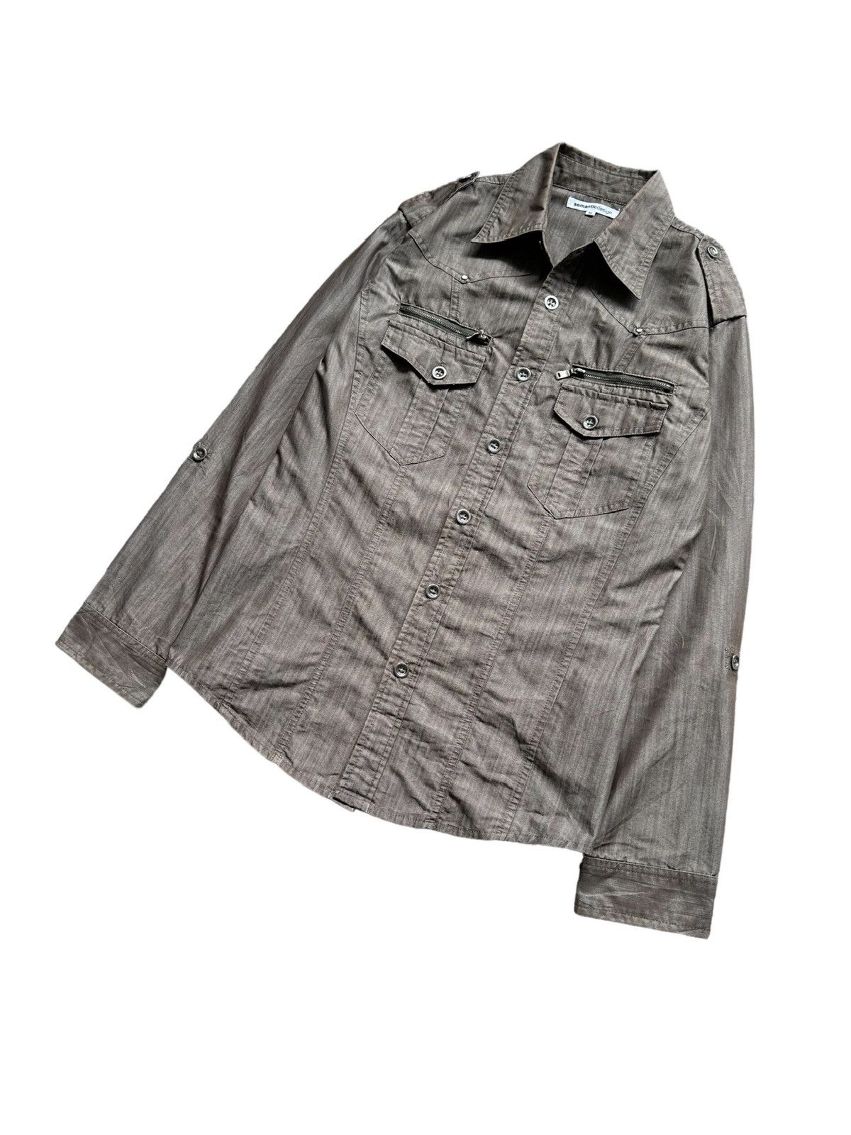 semanticdesign 00's Semantic Design military fashion shirt Size US M / EU 48-50 / 2 - 3 Thumbnail
