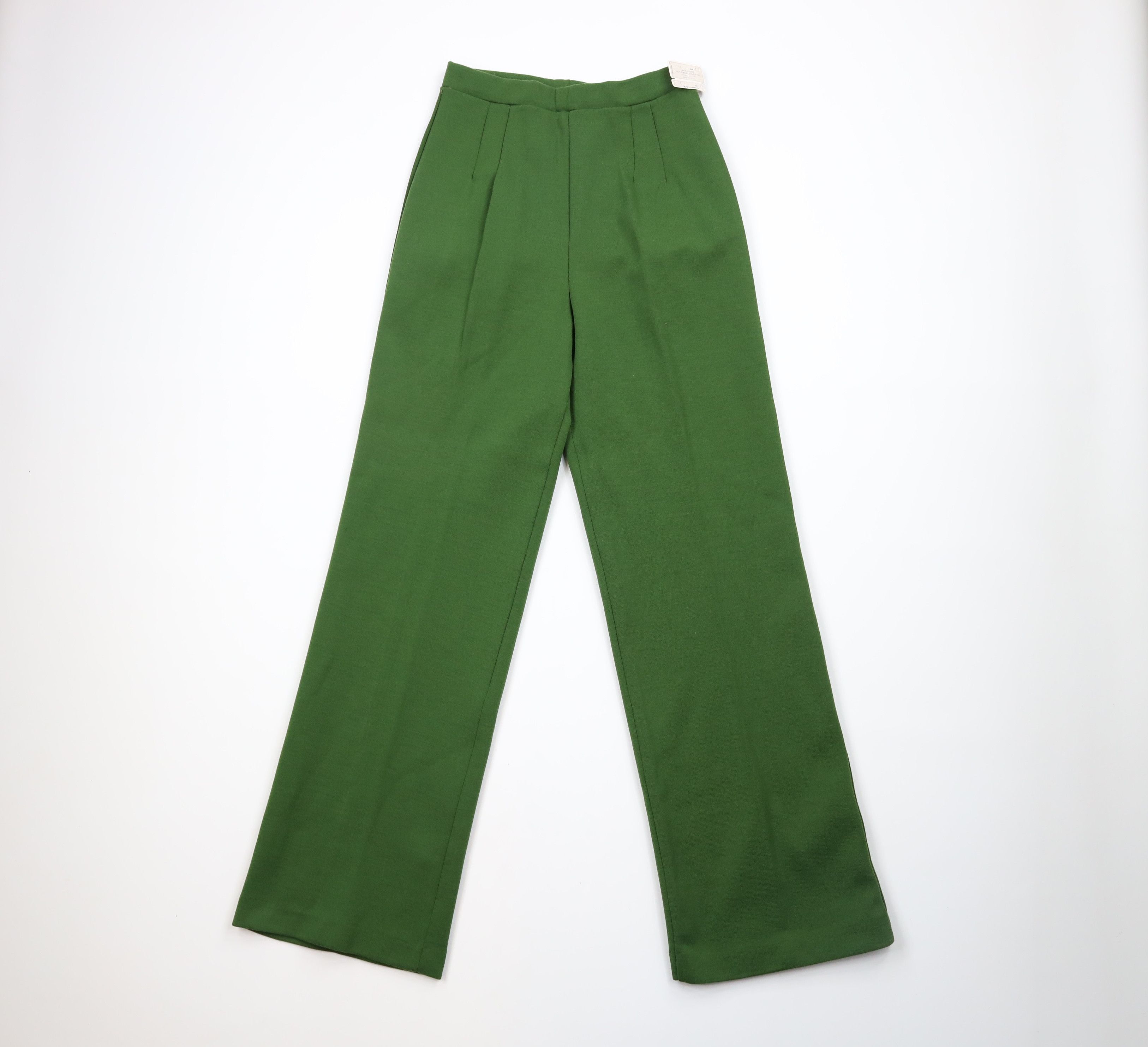 image of Deadstock Vintage 70's Streetwear Knit Bell Bottoms Pants Usa in Green, Women's (Size 34)