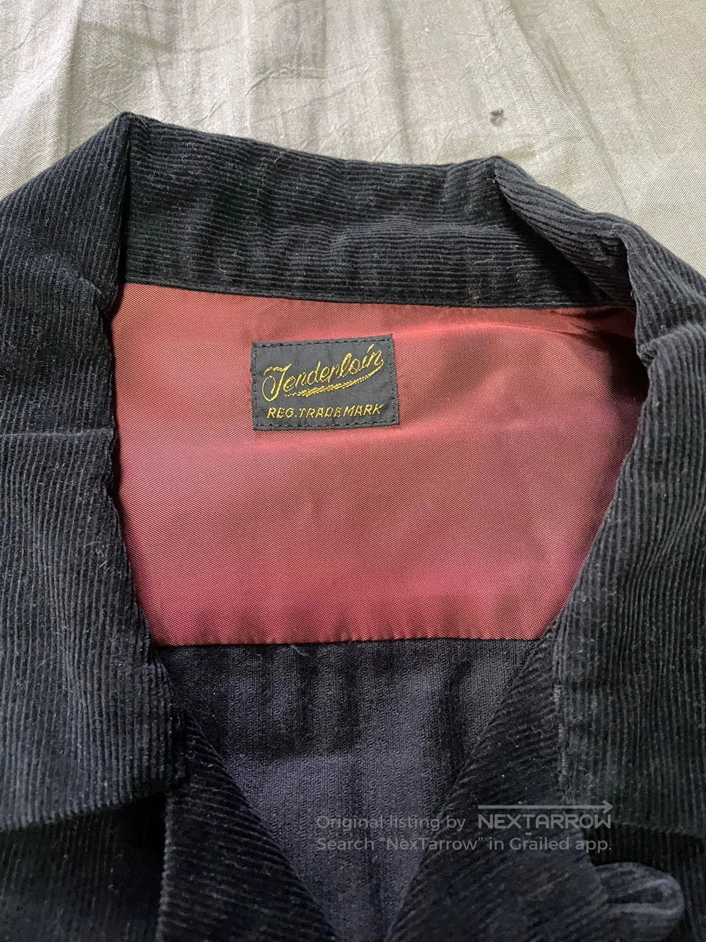 Japanese Brand Black Corduroy Tenderloin Shirt. Size US M / EU 48-50 / 2 - 3 Thumbnail
