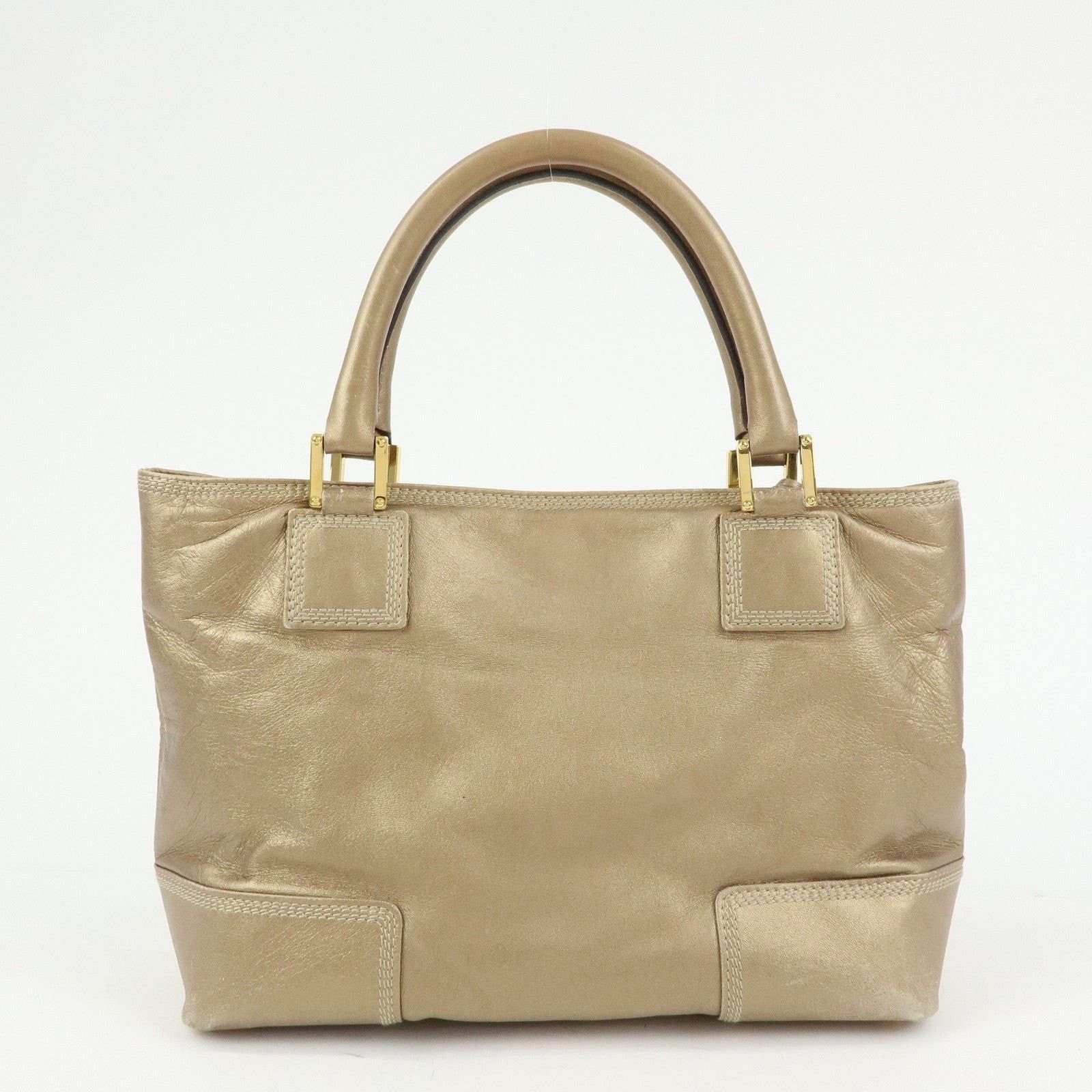 Loewe Loewe Anagram Nappa Leather Tote Gold Size ONE SIZE - 2 Thumbnail