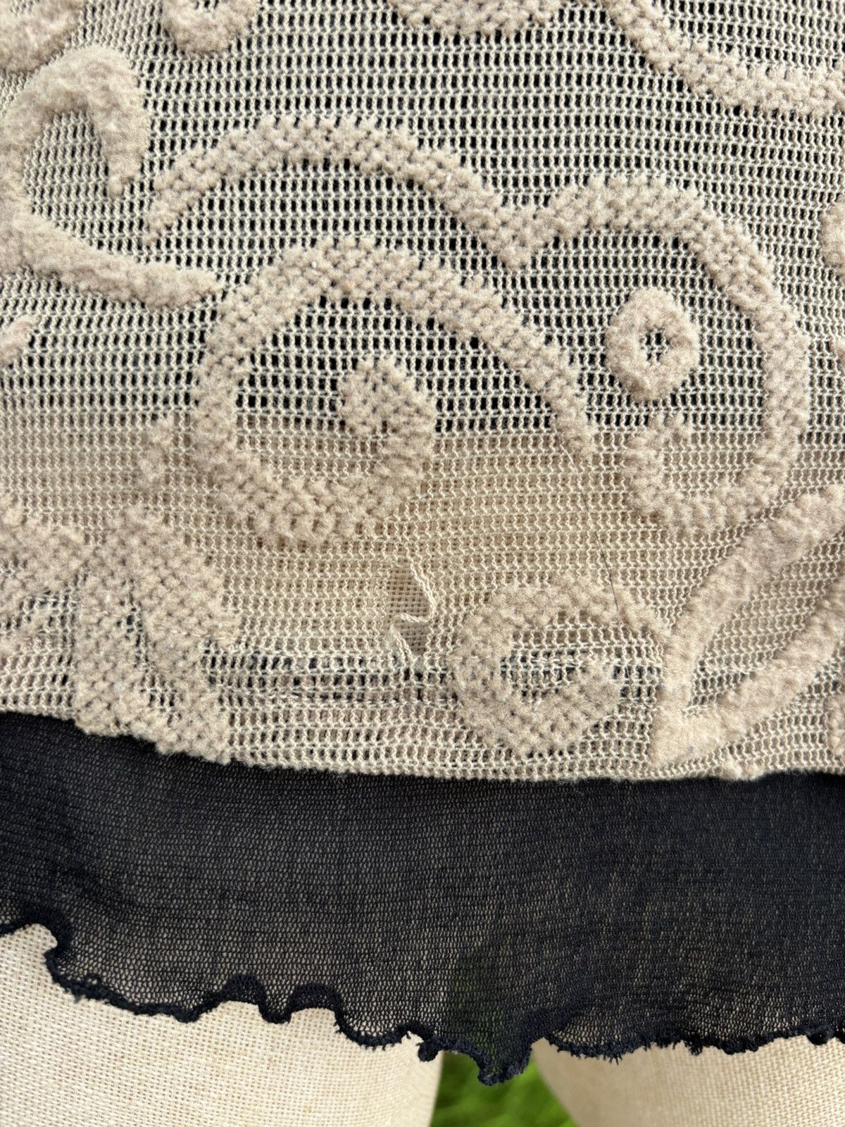 Vintage Vintage Mesh top with floral Size M / US 6-8 / IT 42-44 - 2 Thumbnail
